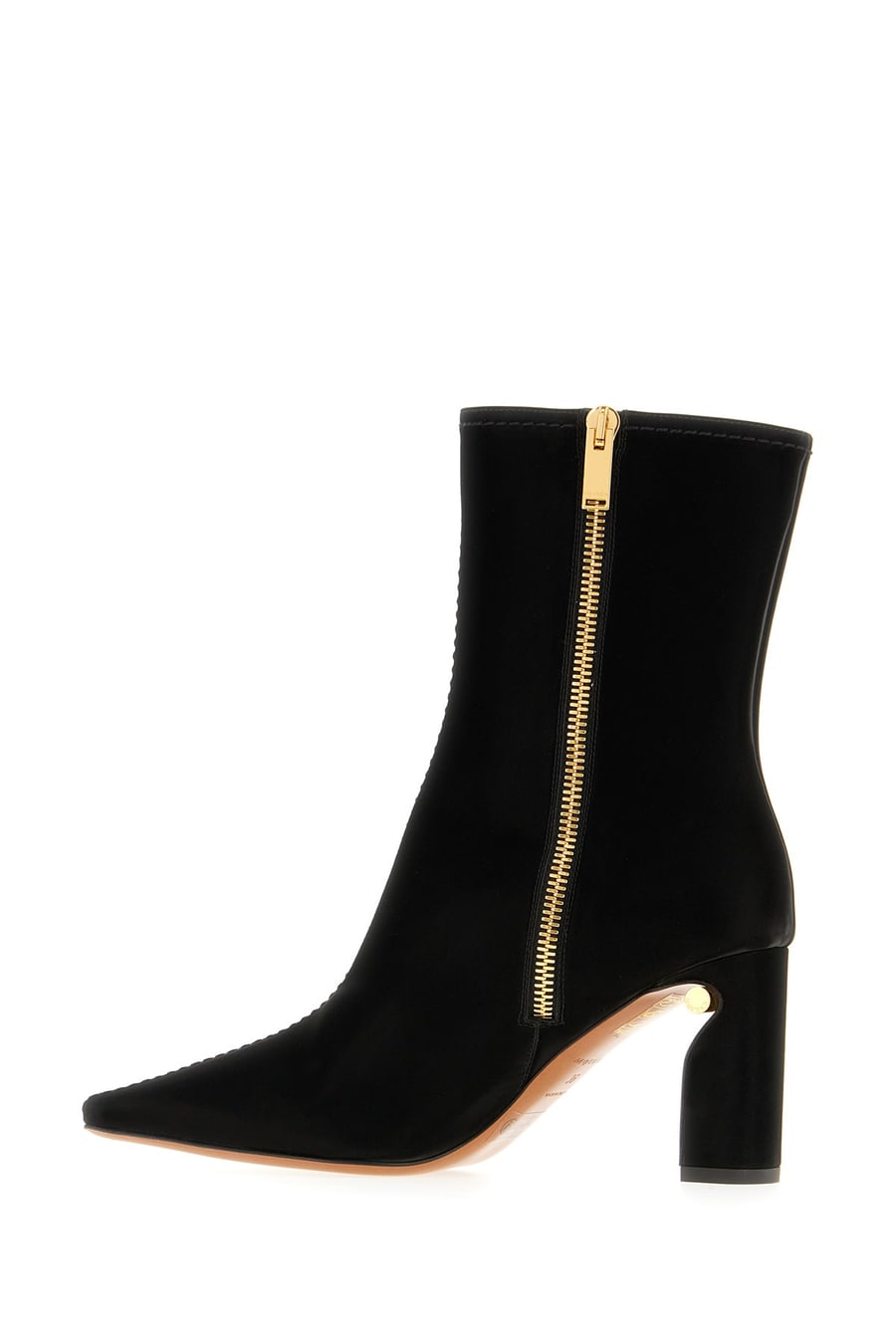 Alexander McQueen Stivali in pelle nera, view 3
