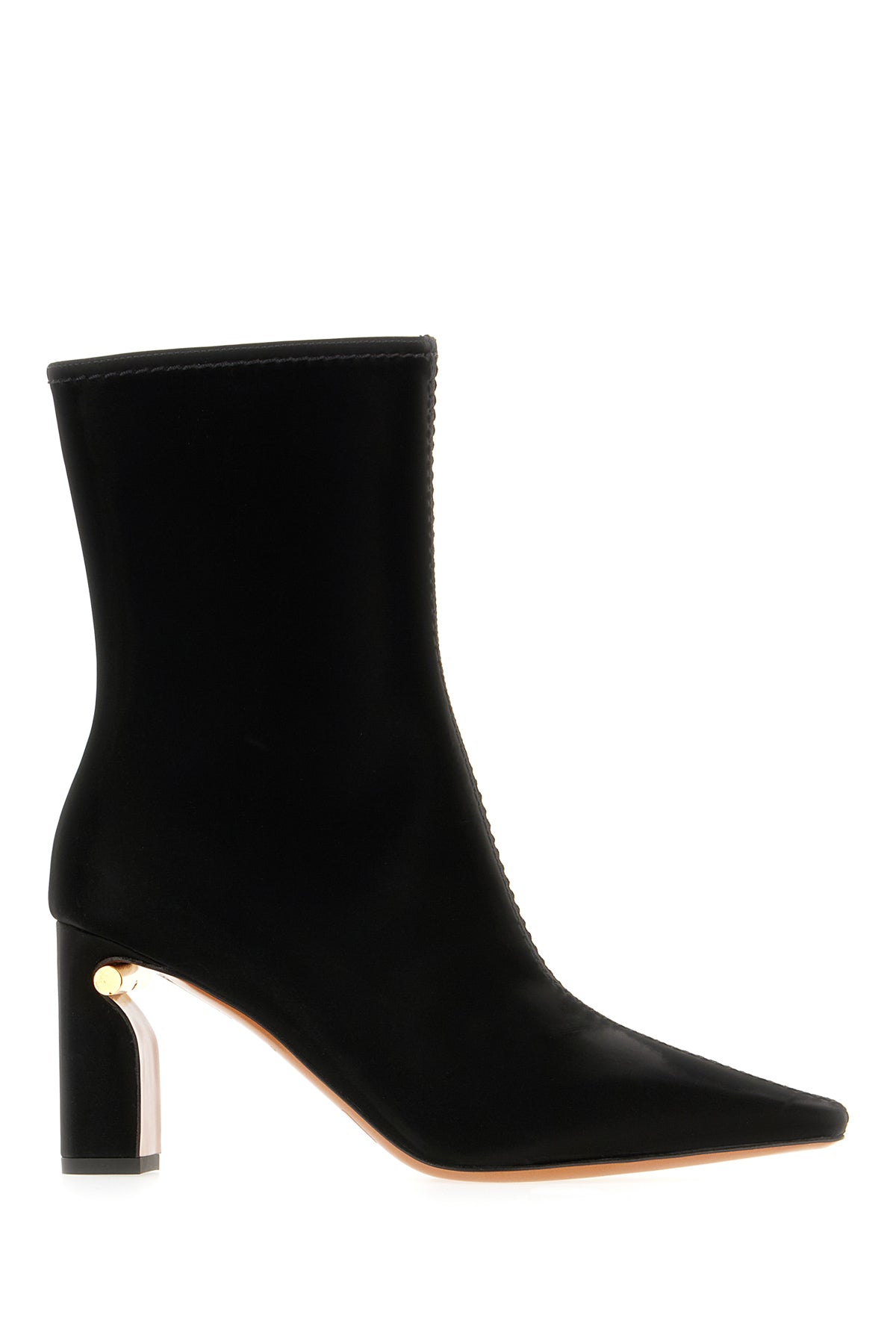 Alexander McQueen Stivali in pelle nera