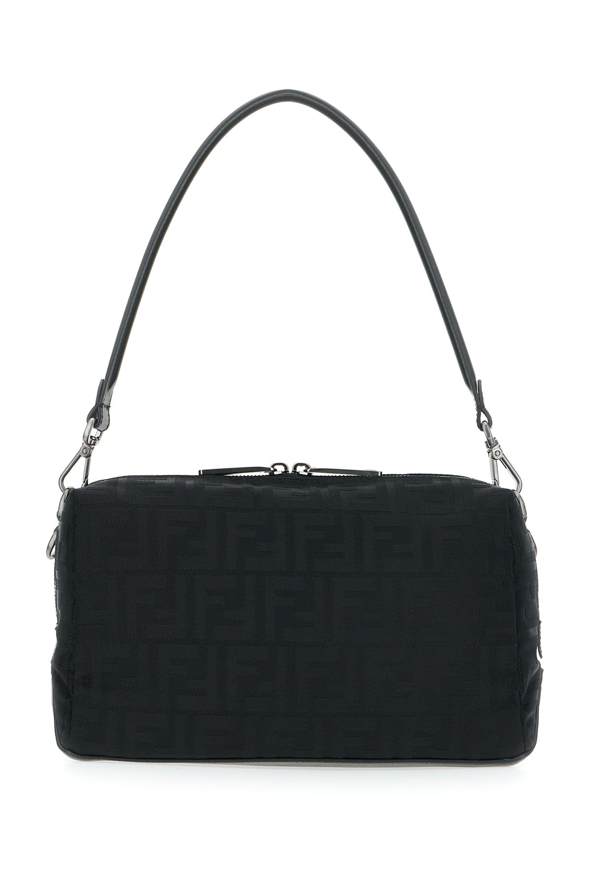 Fendi Borsa a mano Lui Medium in tela nera