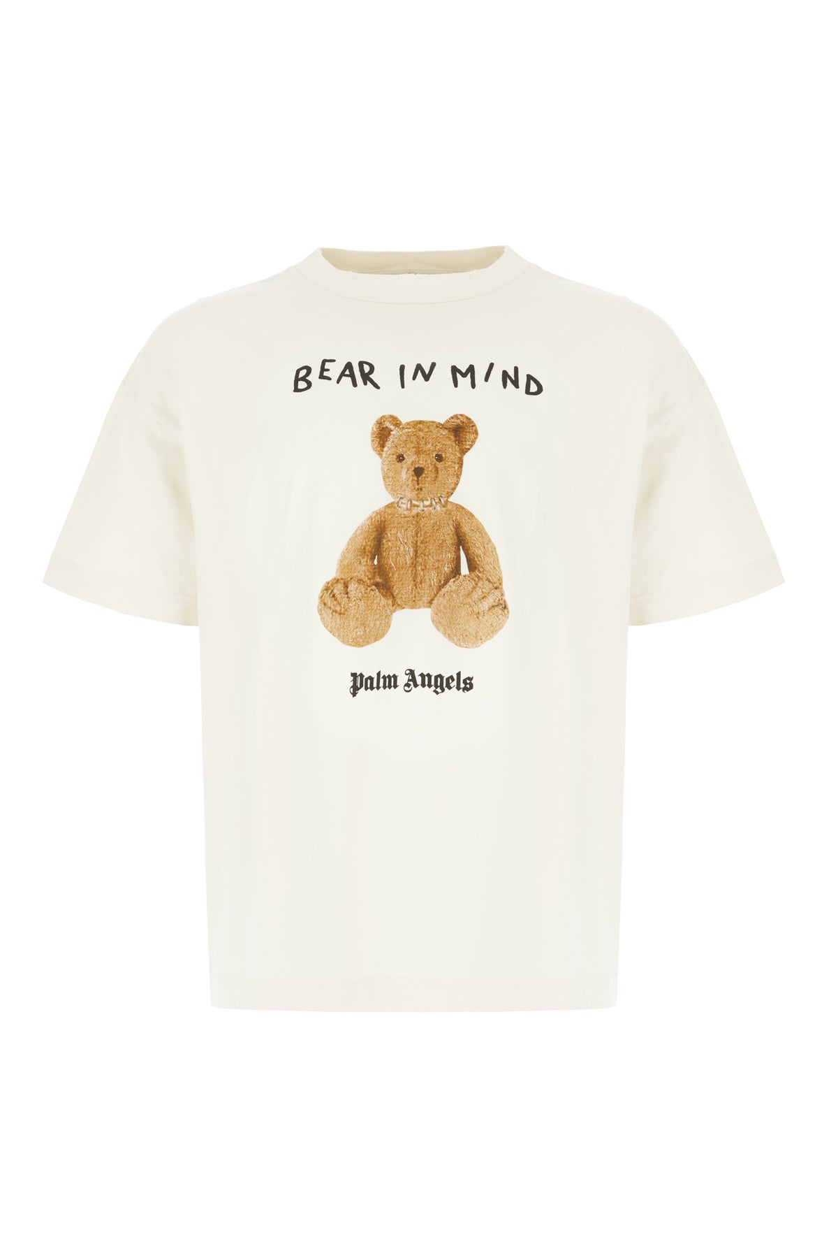 Palm Angels T-shirt in cotone avorio