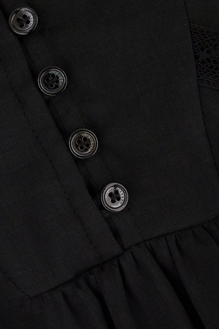 Weekend Max Mara Abito in cotone nero, view 3