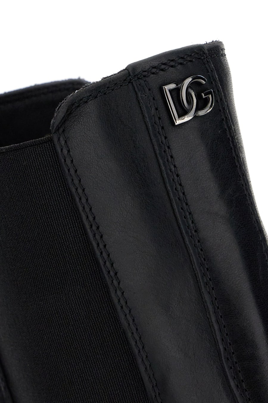 Dolce & Gabbana Stivaletti in pelle nera, view 4