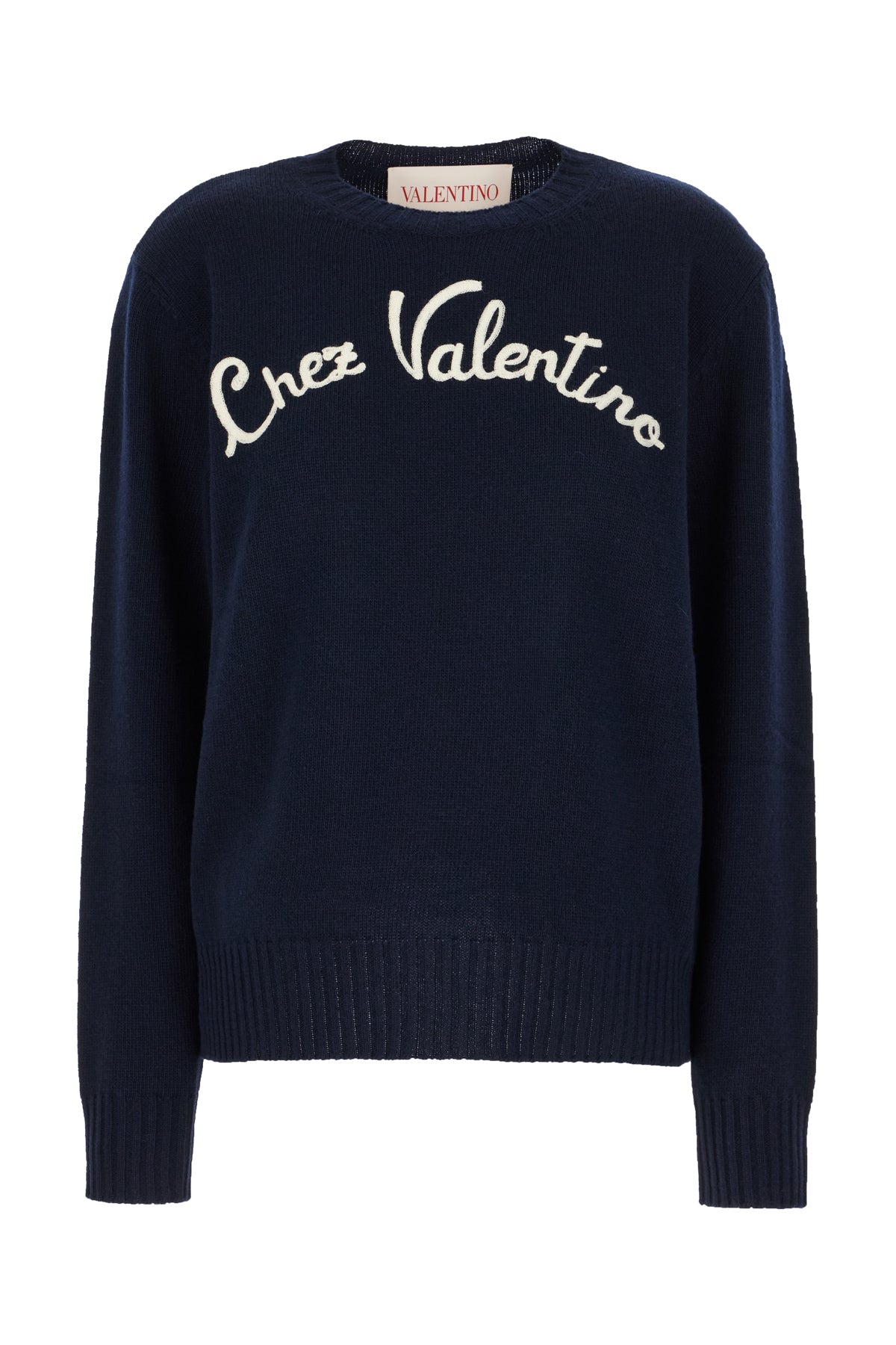 Valentino Garavani Maglione in lana blu notte