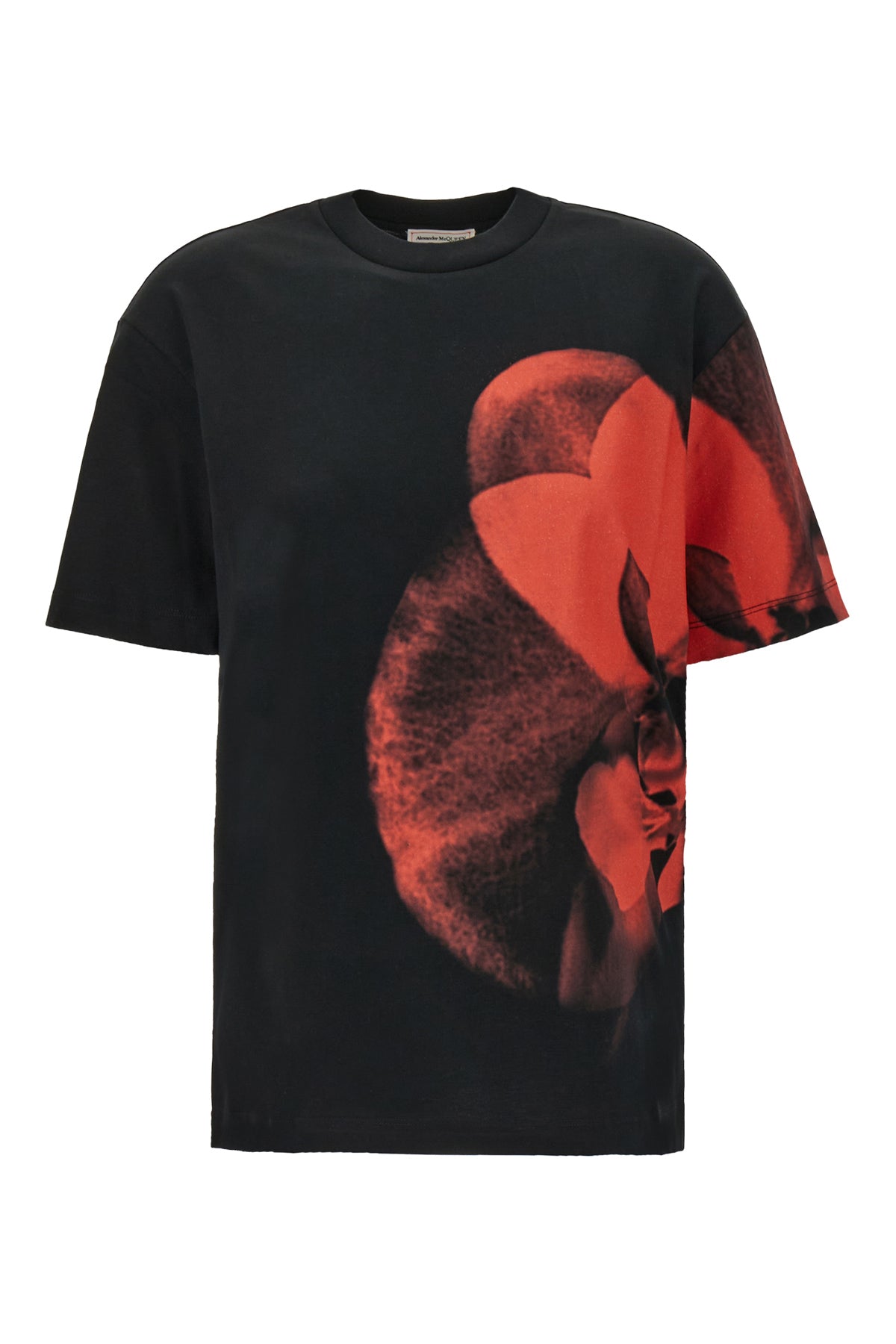 Alexander McQueen T-shirt in cotone nero