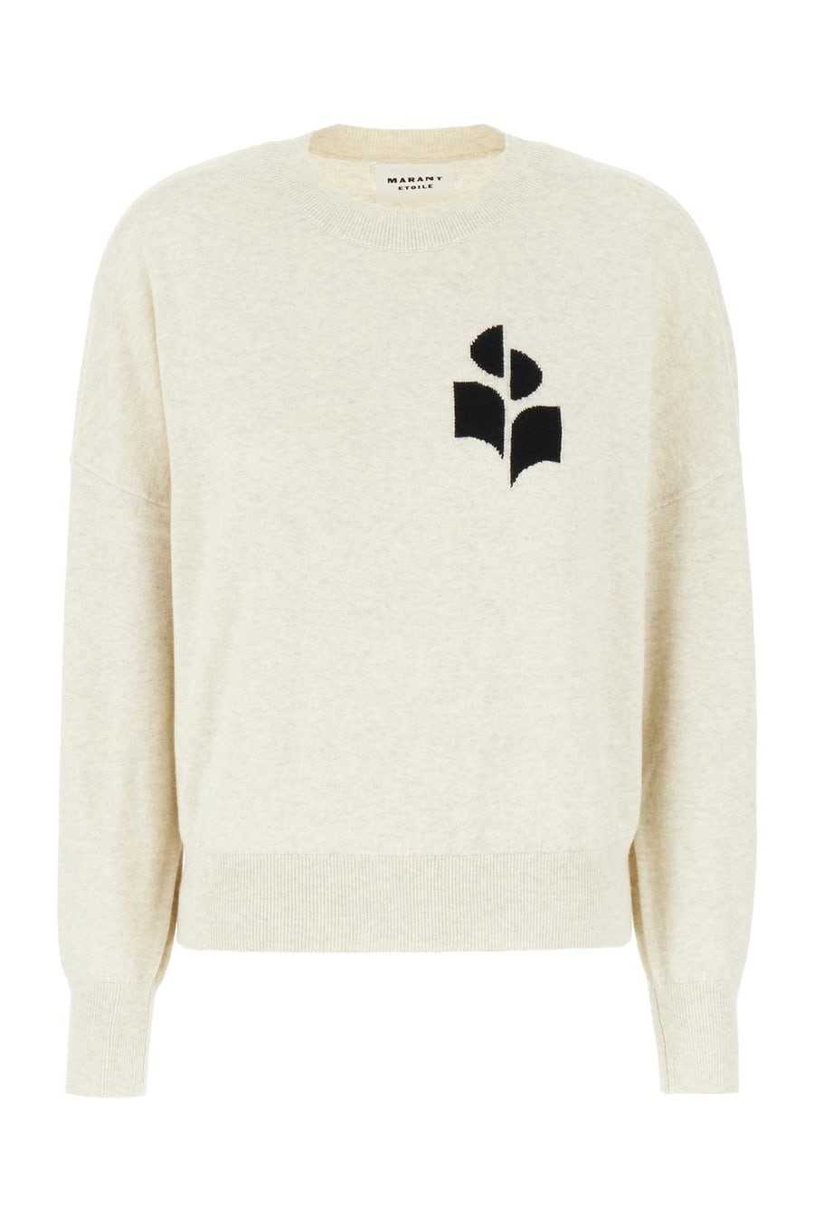 MARANT ETOILE Maglione in misto cotone grigio melangé
