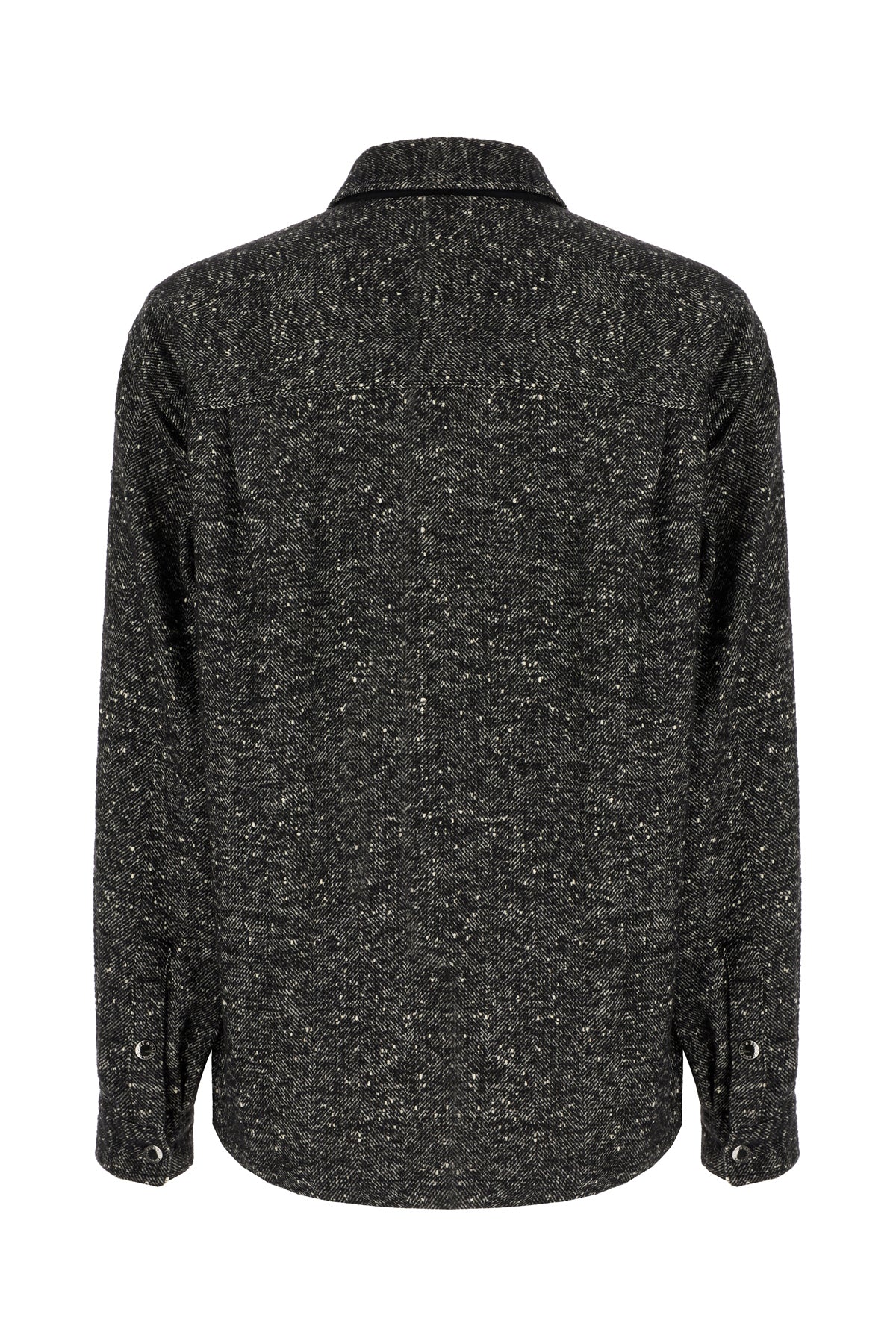 Dolce & Gabbana Camicia in misto lana ricamata, view 2