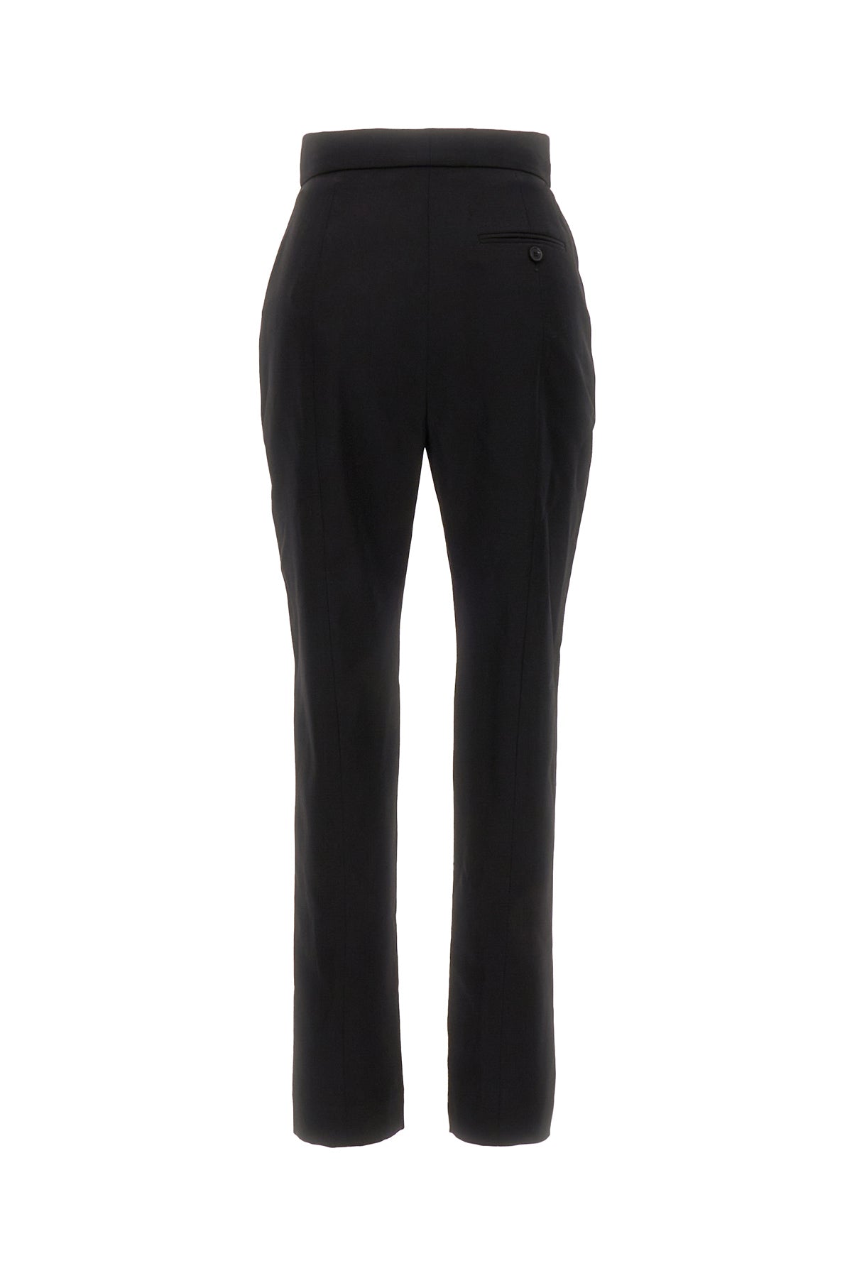 Alexander McQueen Pantalone in lana nera, view 2