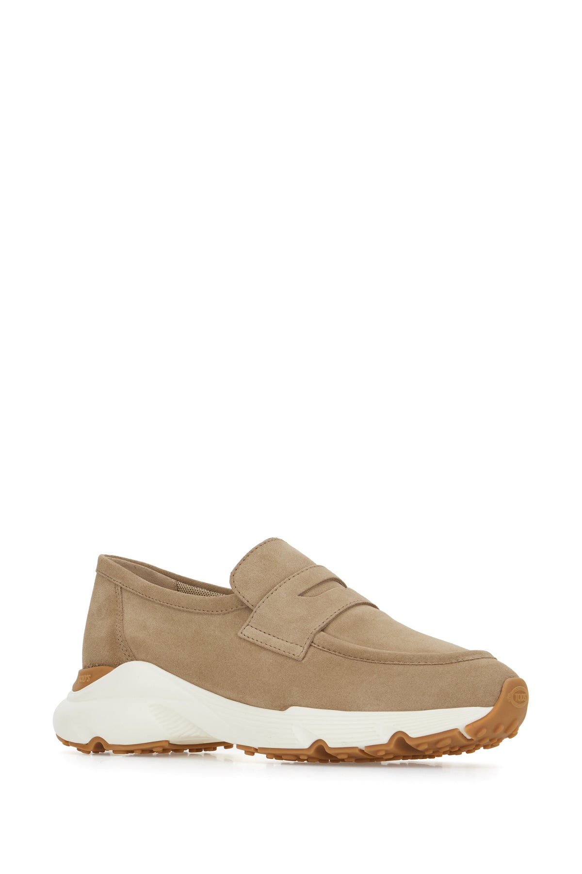 Tod's Mocassini in pelle scamosciata cappuccino, view 2