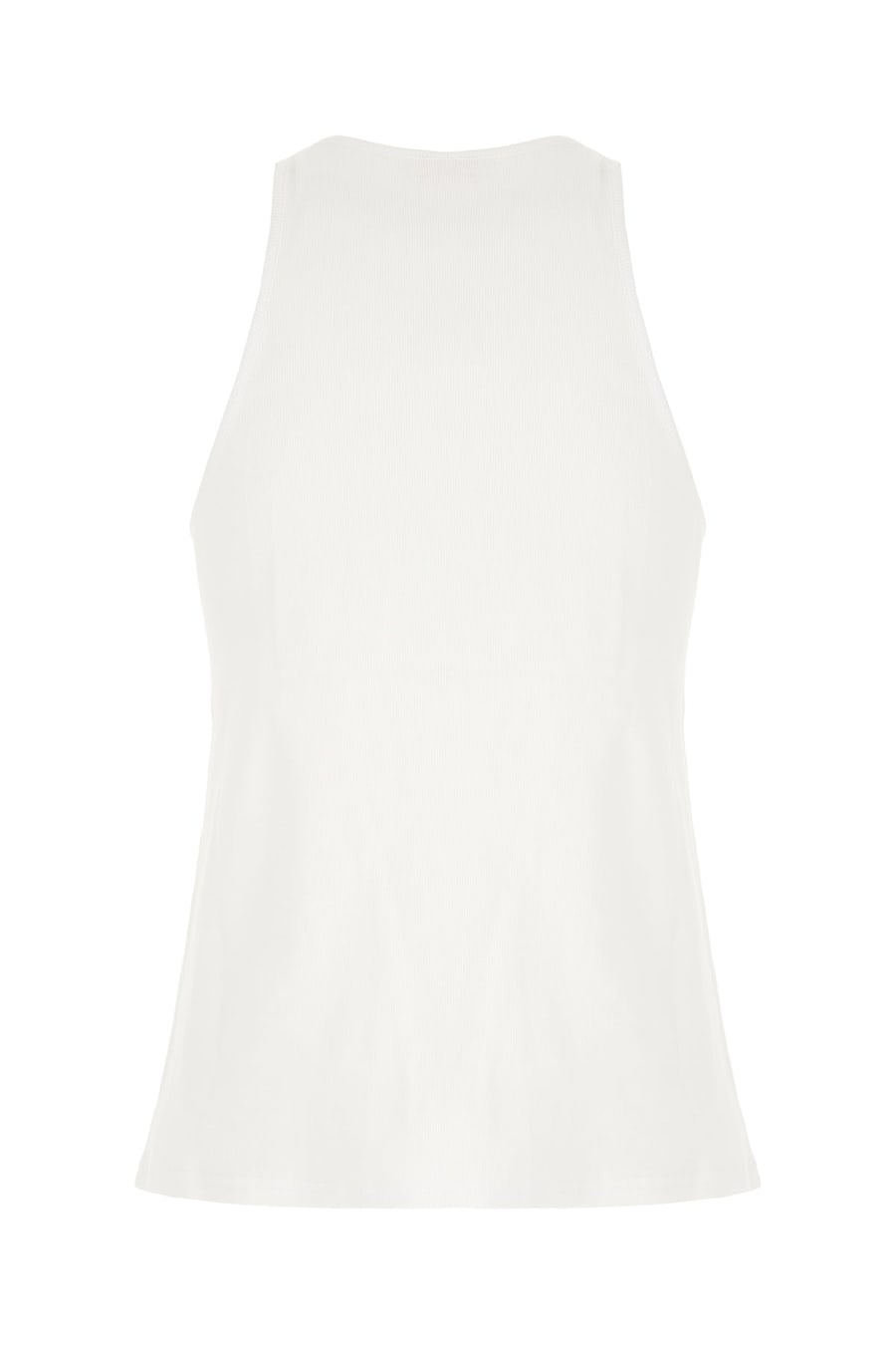 Diesel Top in cotone bianco, view 2