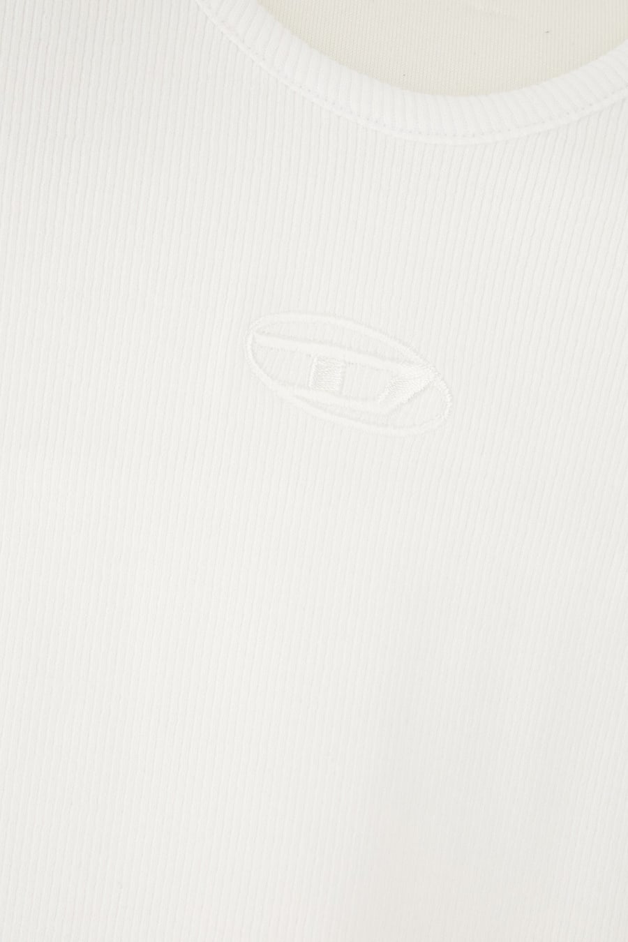 Diesel Top in cotone bianco, view 3