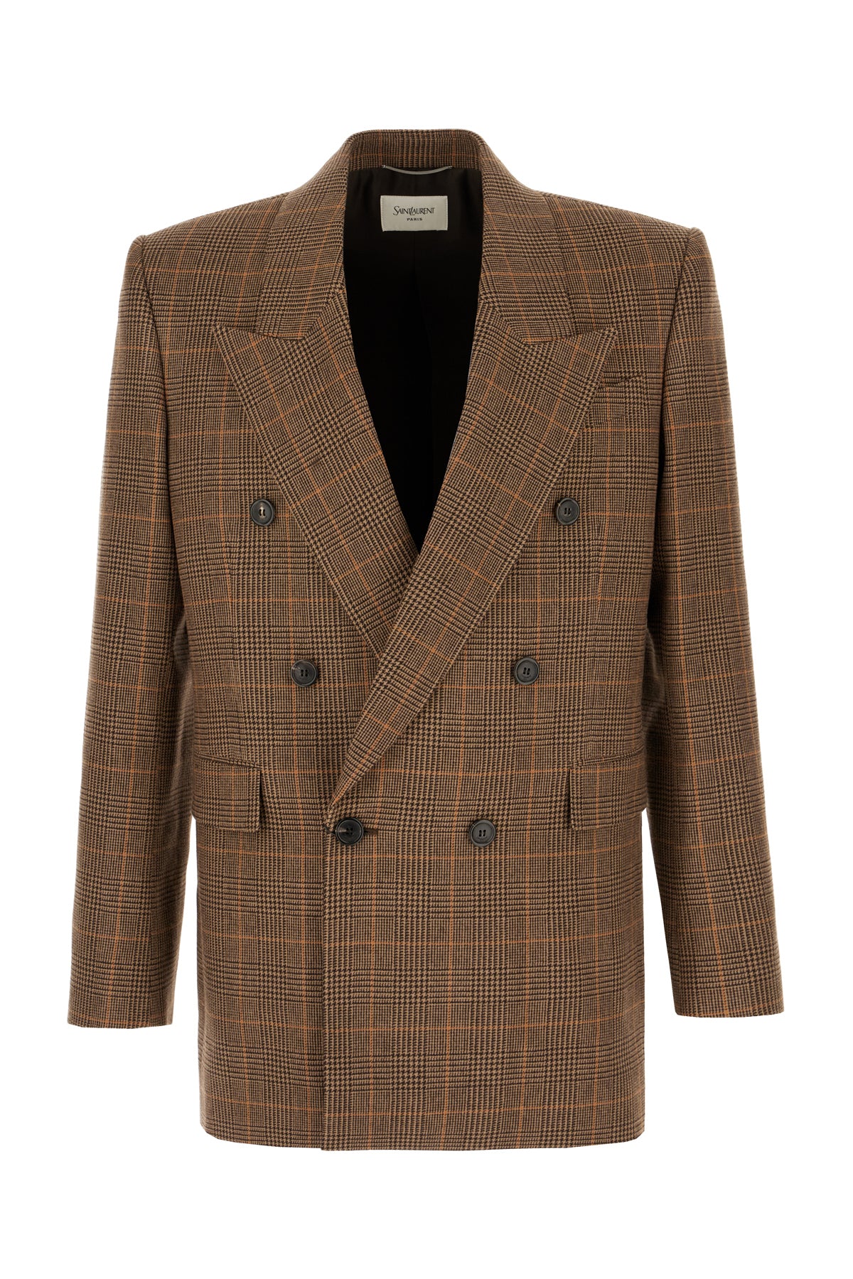 Saint Laurent Giacca in misto lana ricamata