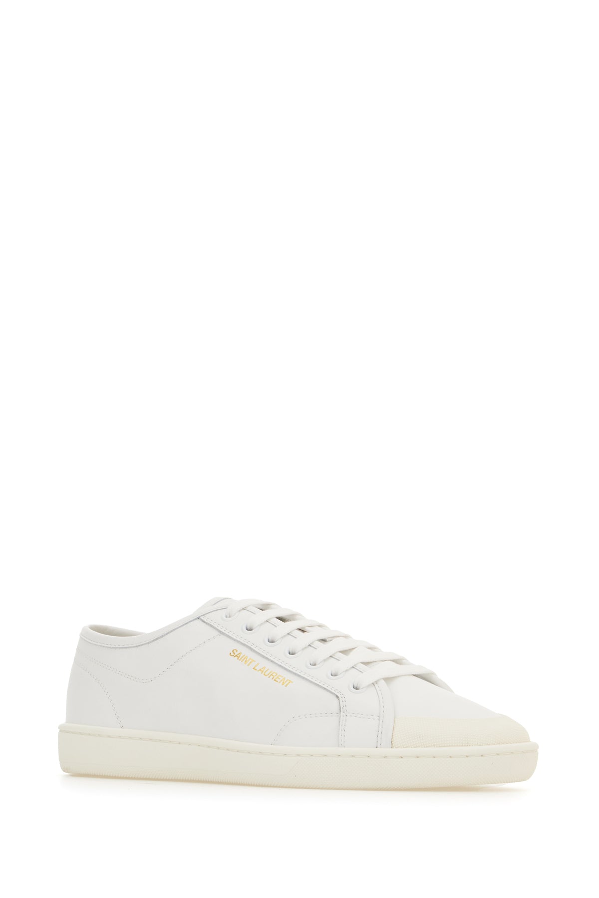 Saint Laurent Sneakers in pelle bianca, view 2