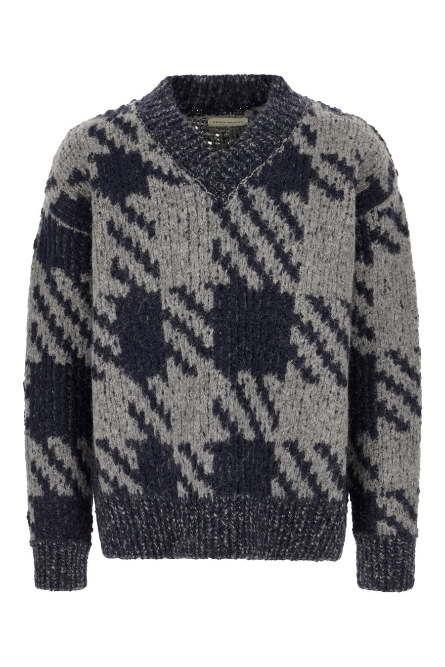Dries Van Noten Maglione in misto lana ricamata