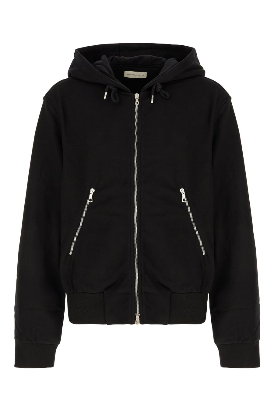 Dries Van Noten Felpa in cotone nero