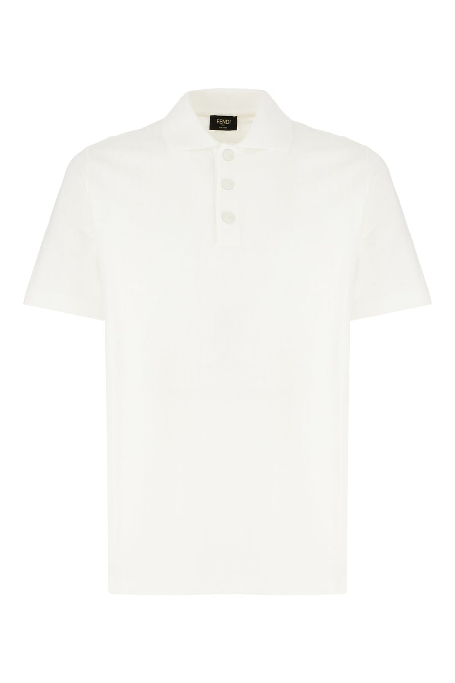 Fendi Polo in cotone bianco