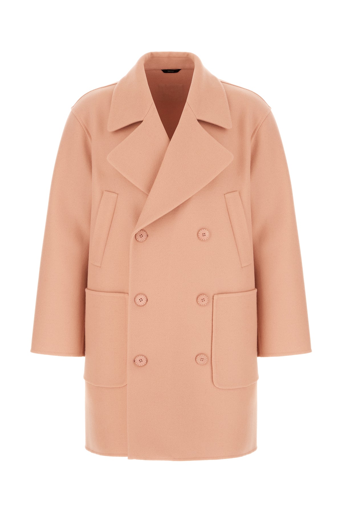 Fendi Cappotto in lana rosa