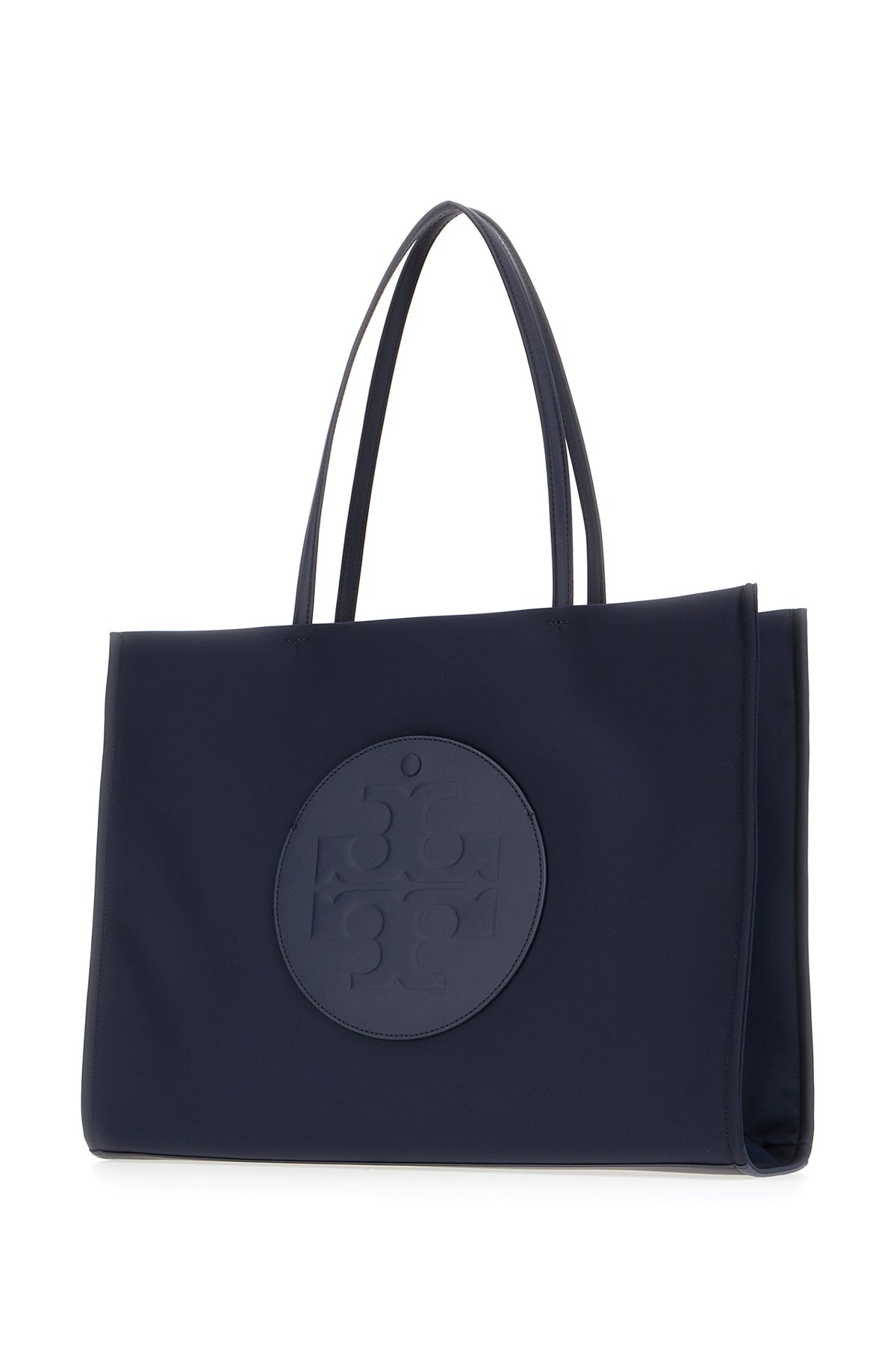 Tory Burch Borsa shopping Ella in nylon blu navy, view 2