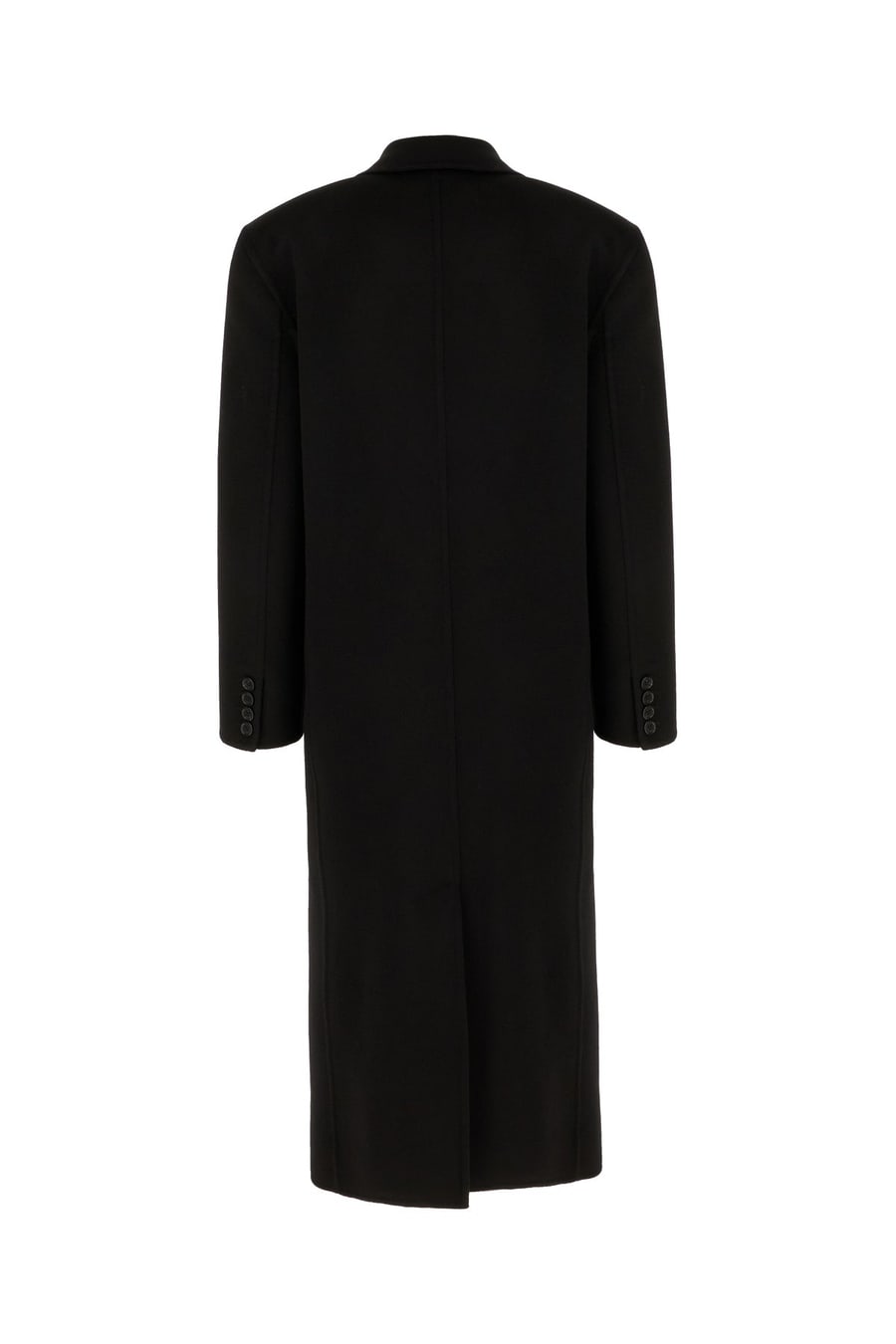 Saint Laurent Cappotto in seta nera, view 2