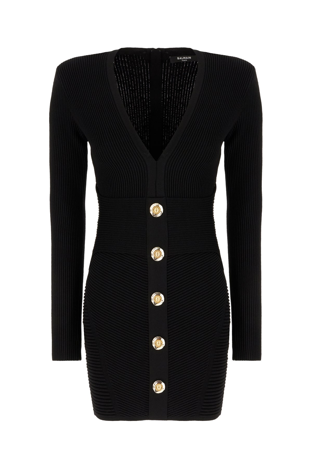 Balmain Abito in misto viscosa nera