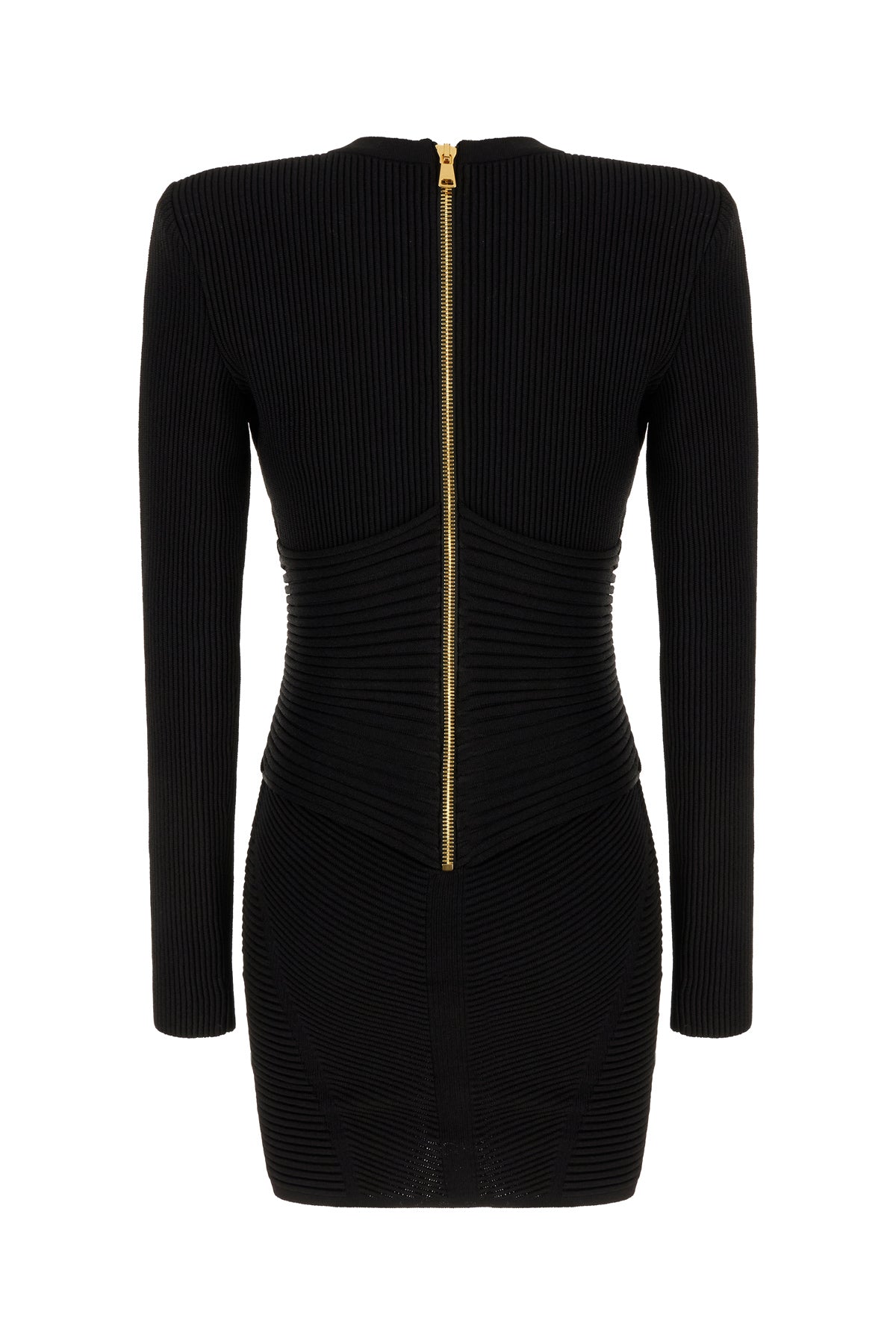 Balmain Abito in misto viscosa nera, view 2