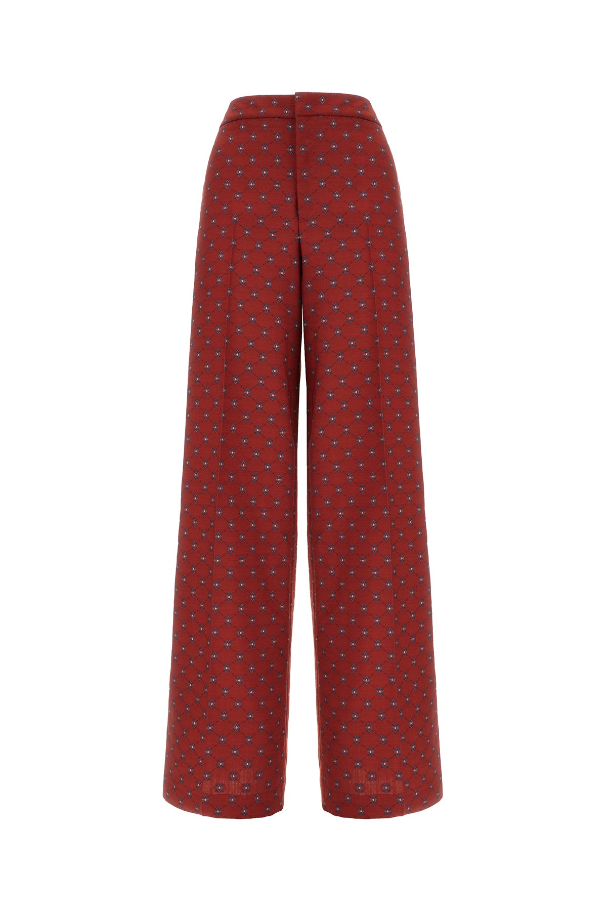 Etro Pantalone in misto cotone ricamato