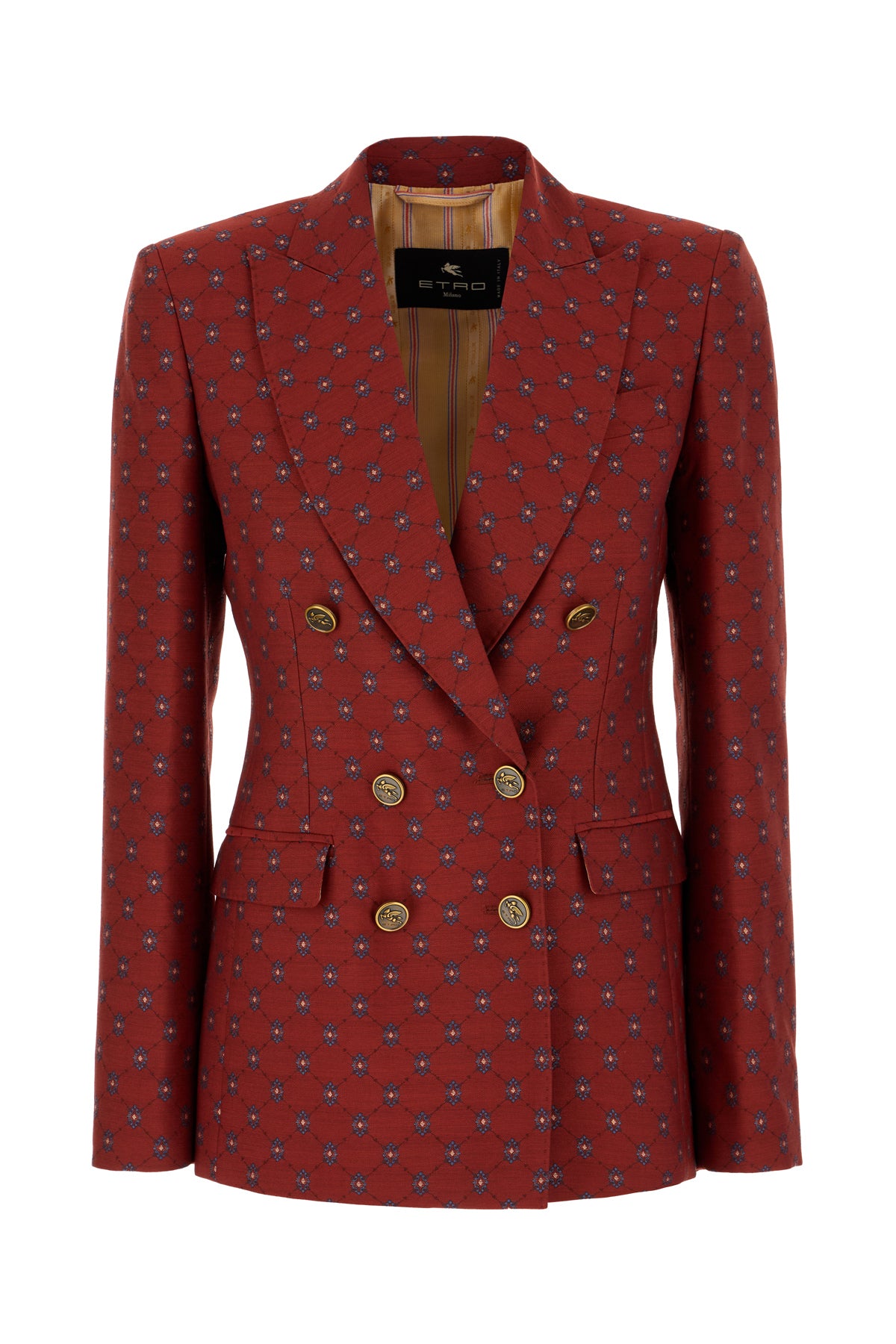 Etro Giacca in misto lana ricamata