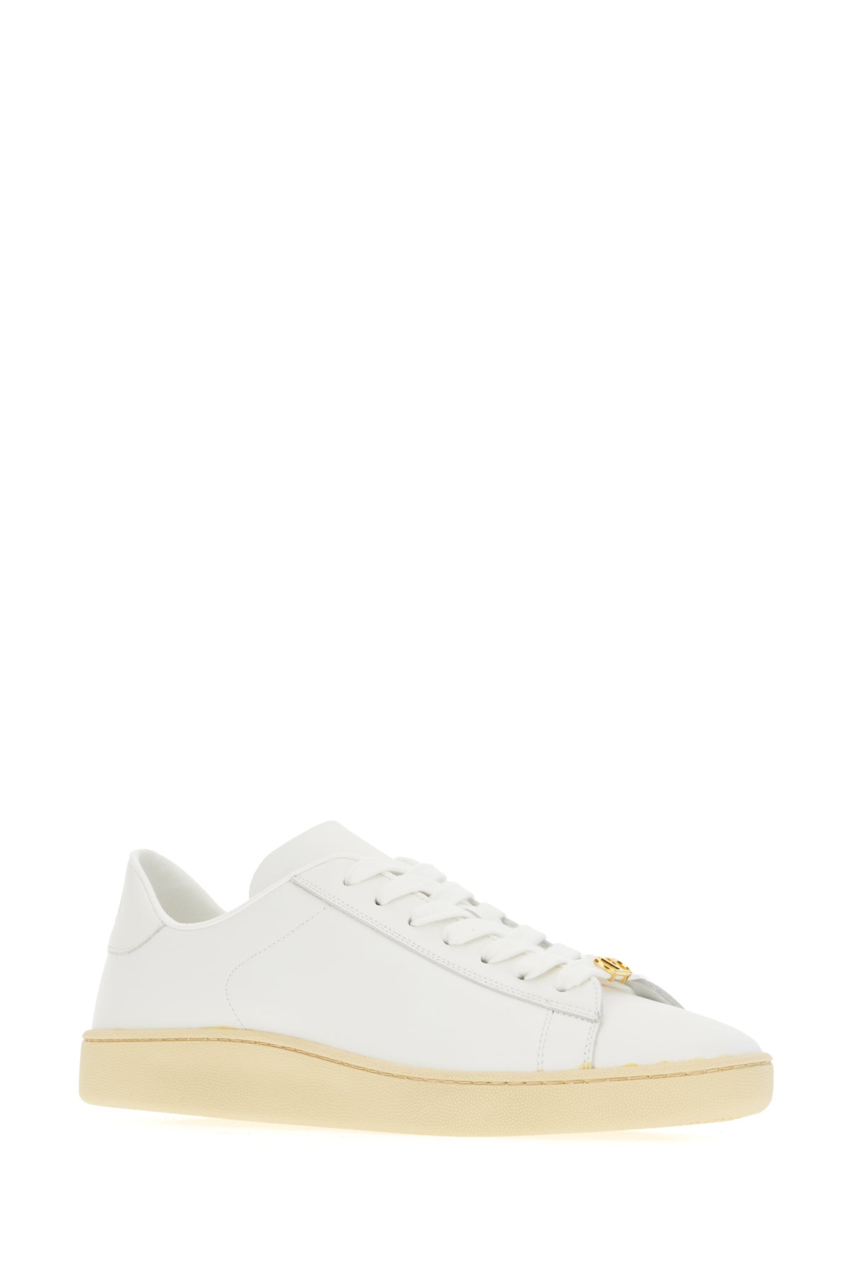 Valentino Garavani Sneakers VLogo Signature in pelle bianca, view 2