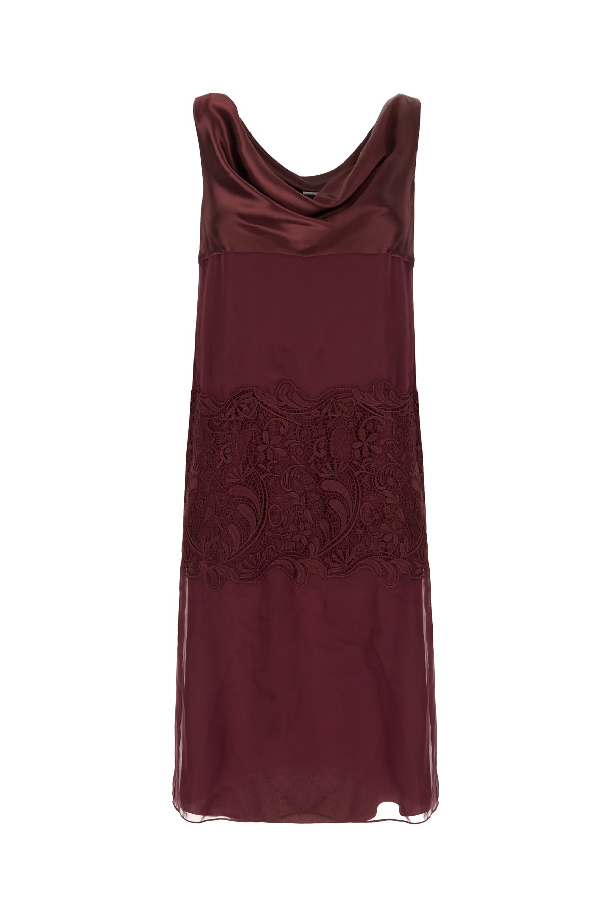 Ferragamo Abito in seta bordeaux