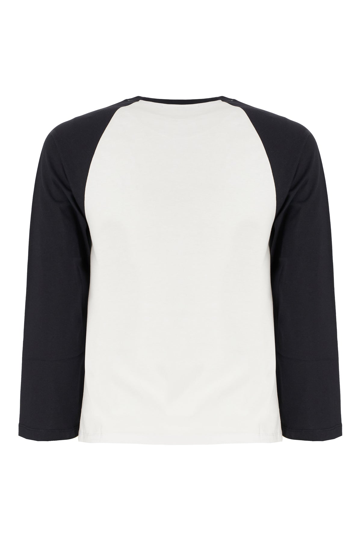 Ganni T-shirt in cotone bicolor, view 2
