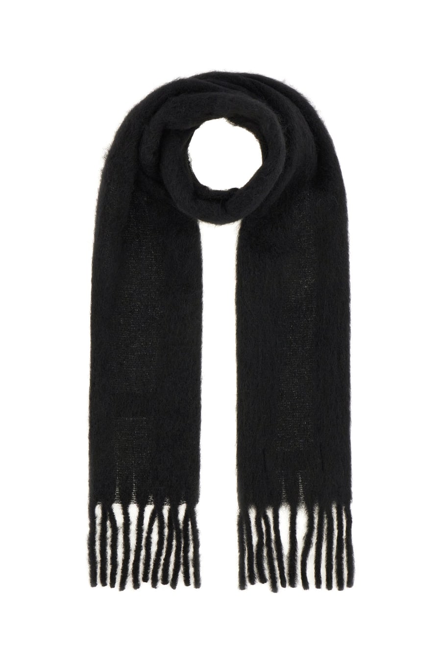 Marni Sciarpa in misto lana nera