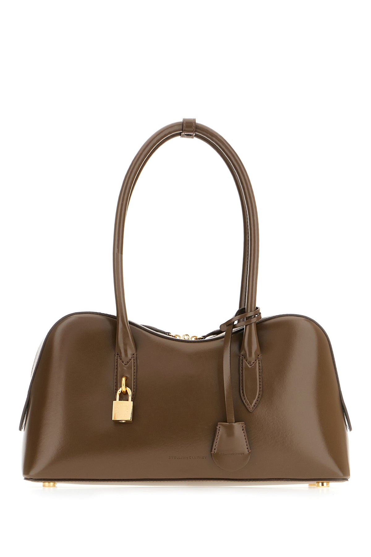 Stella McCartney Borsa a spalla in simil pelle marrone