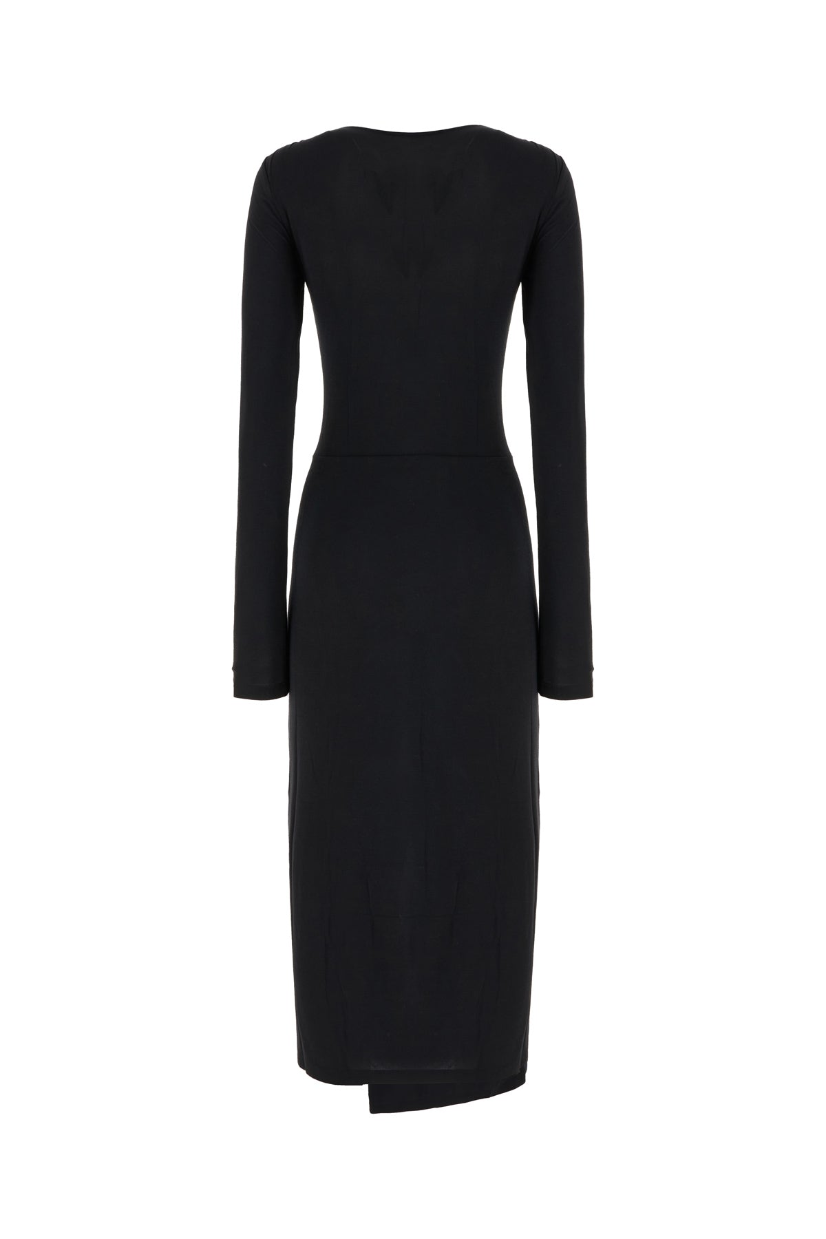 MARANT ETOILE Abito in modal stretch nero, view 2