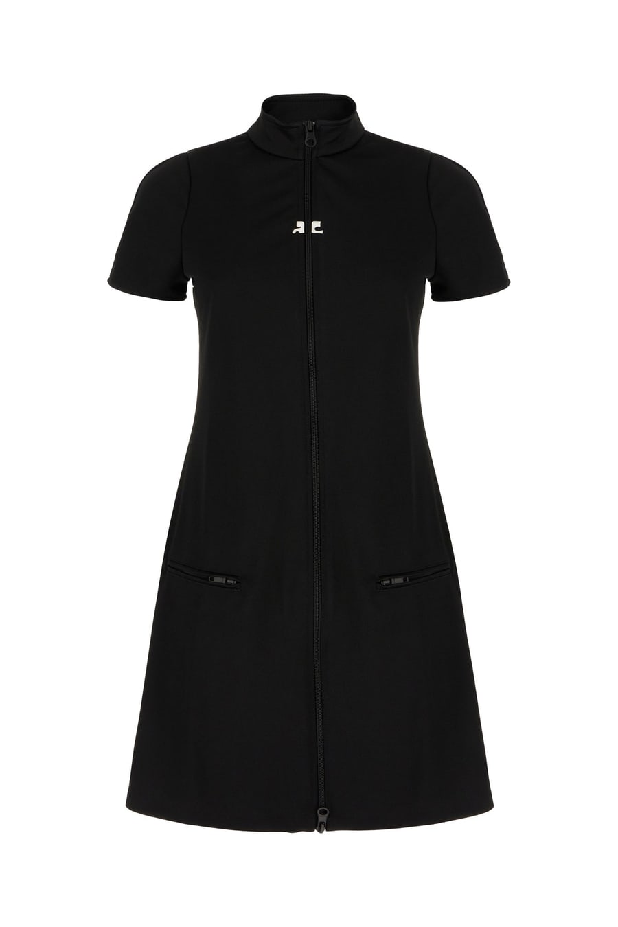 COURREGES Abito in poliestere nero