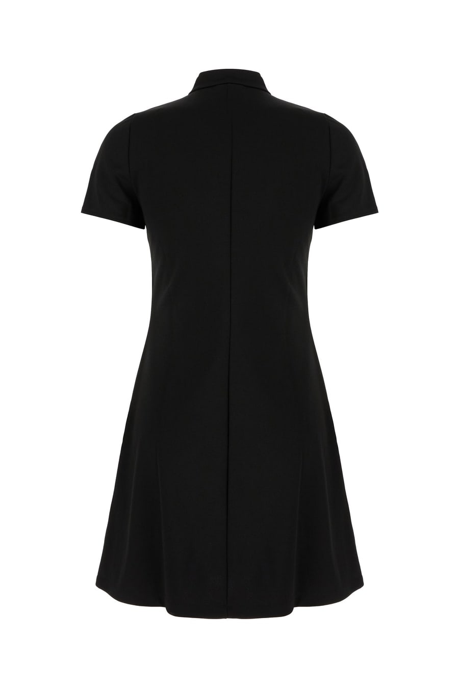COURREGES Abito in poliestere nero, view 2