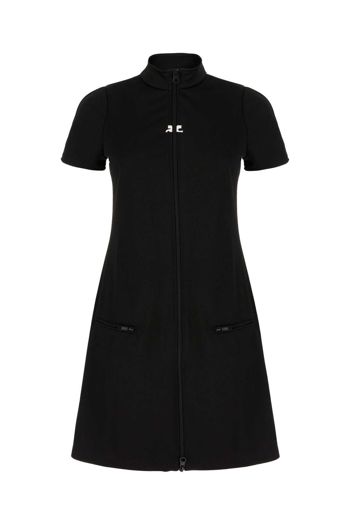 COURREGES Abito in poliestere nero