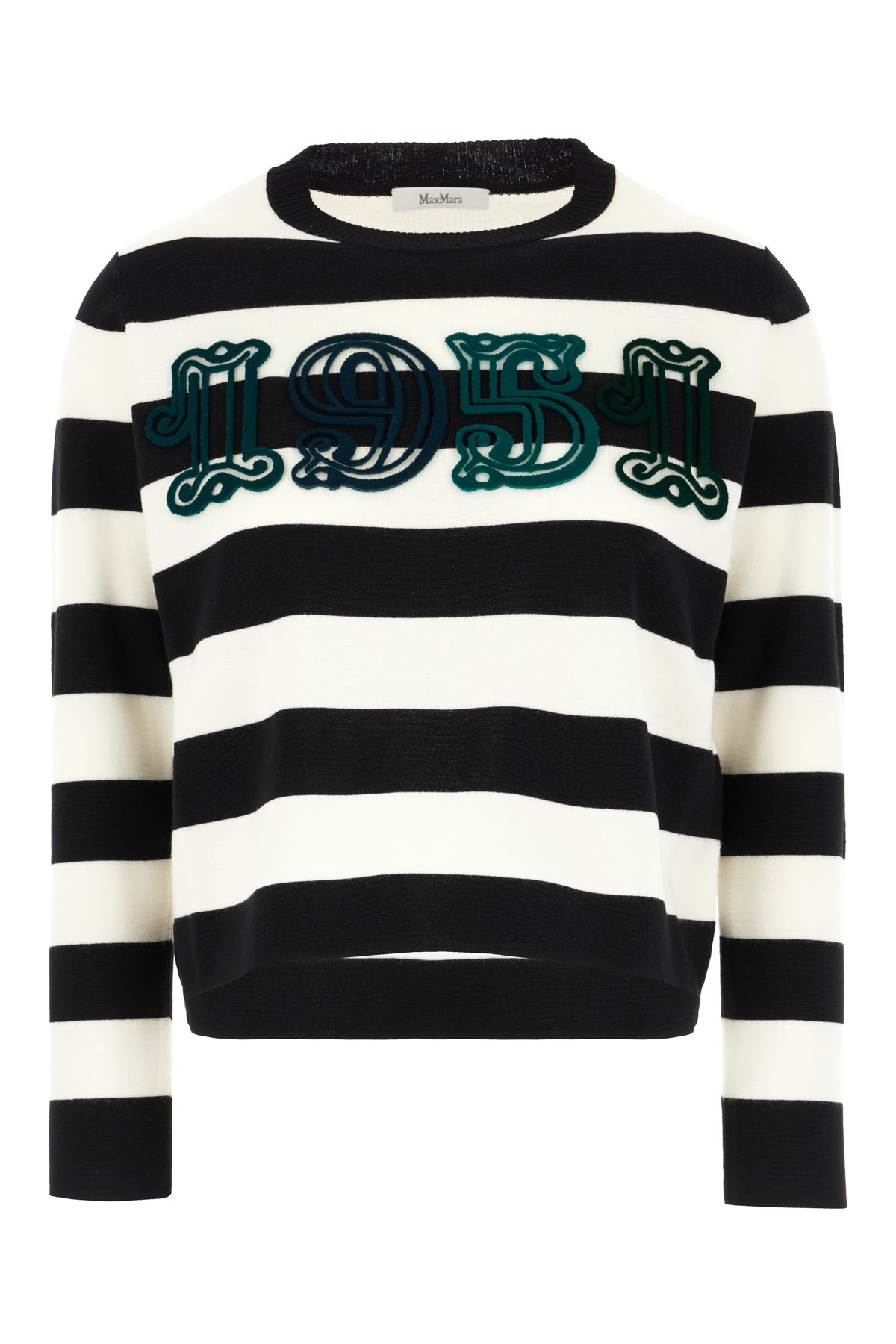 Max Mara Maglione in lana ricamata