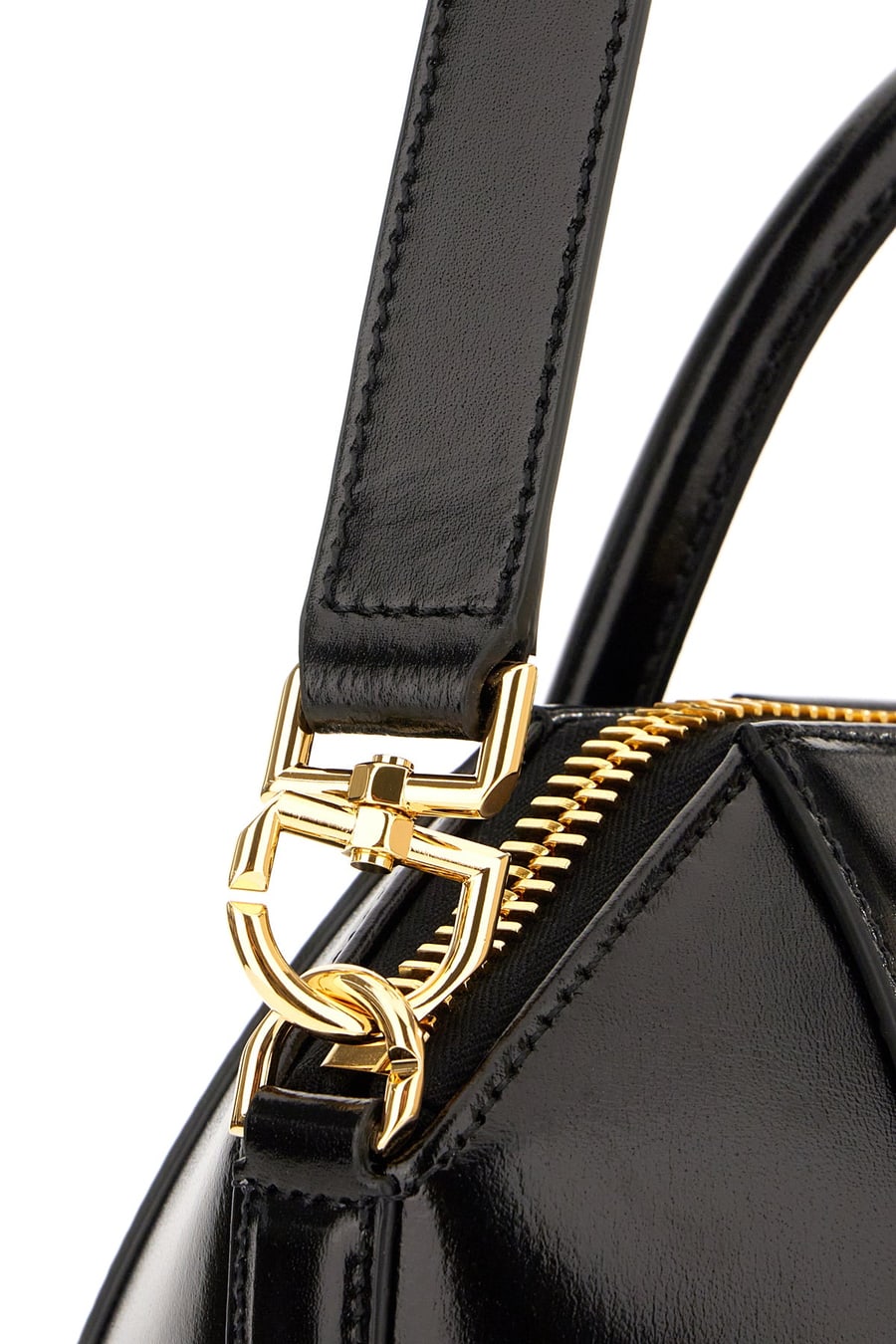 Givenchy Borsa a mano Antigona piccola in pelle nera, view 4