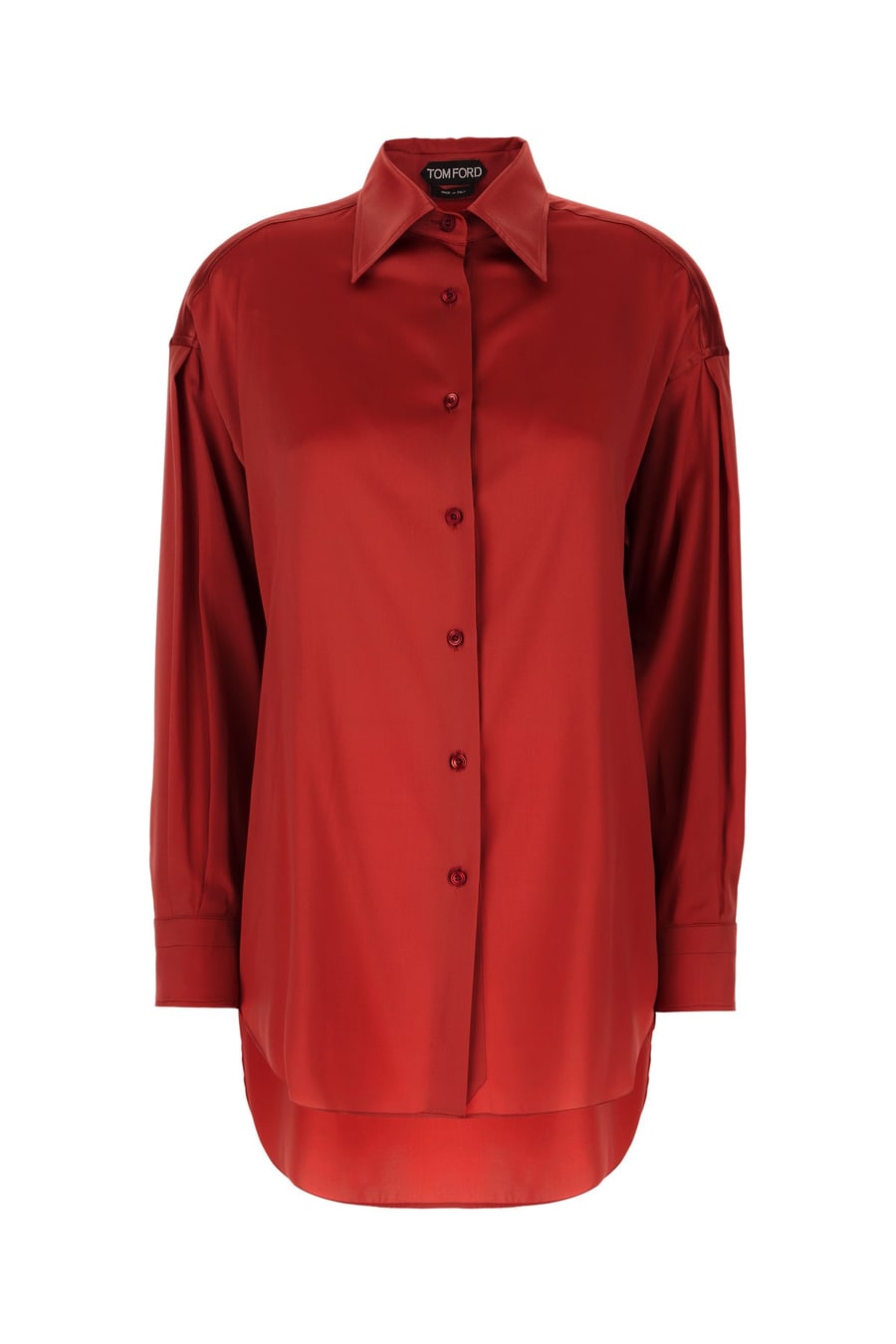 Tom Ford Camicia in seta rossa