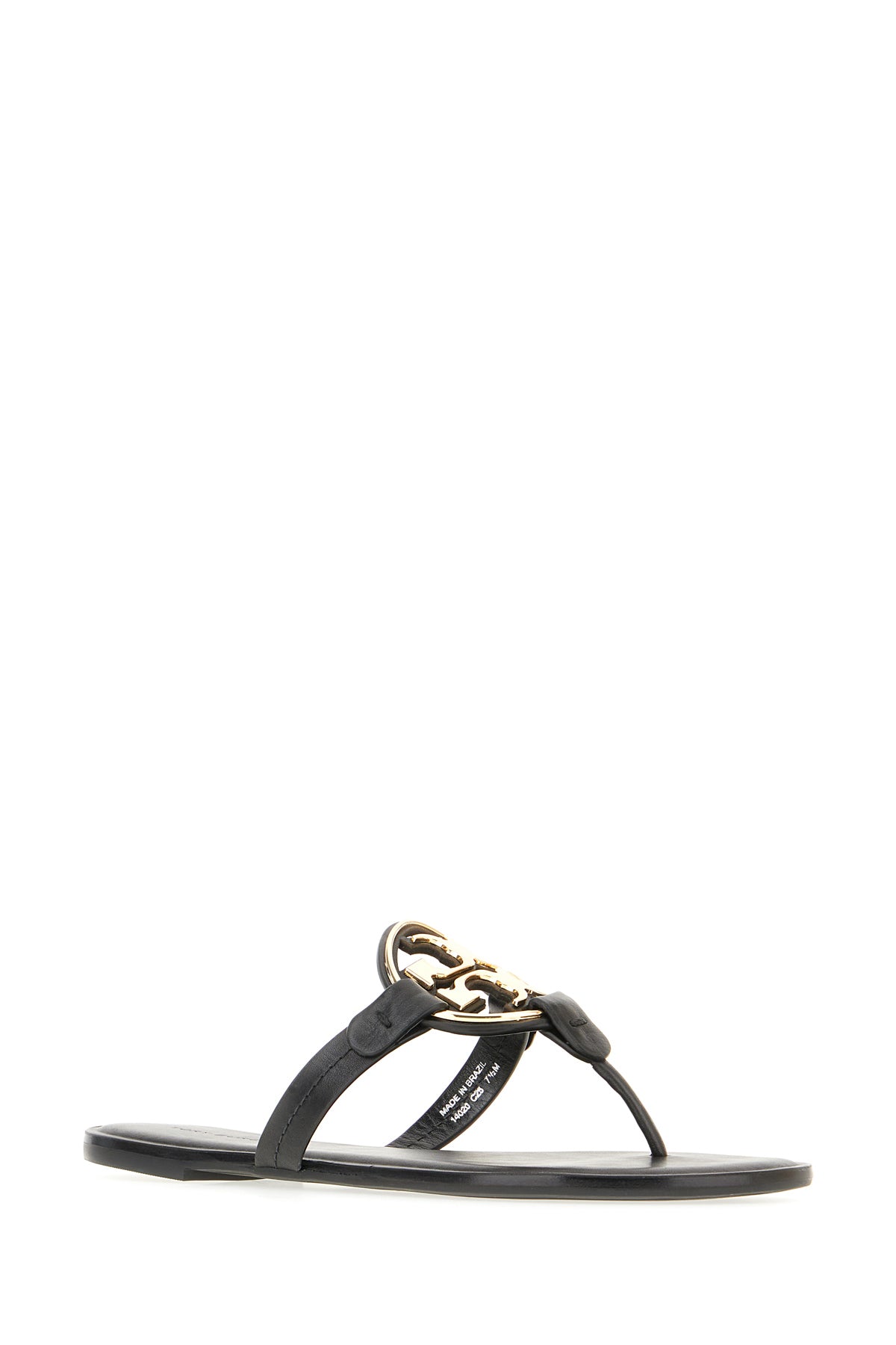 Tory Burch Sandali Miller in pelle nera, view 2