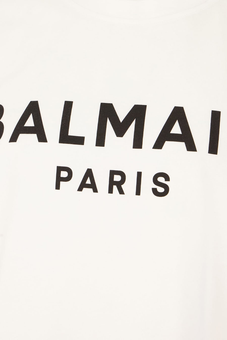 Balmain T-shirt in cotone bianco, view 3
