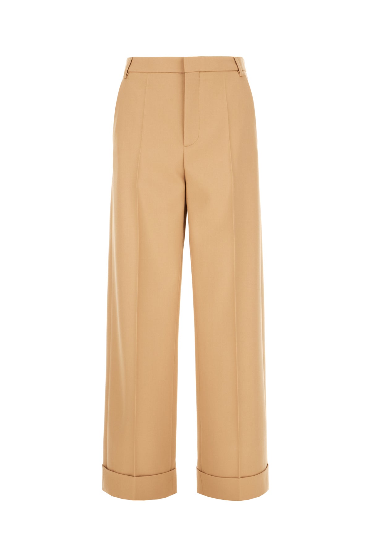 Valentino Garavani Pantalone in lana cammello