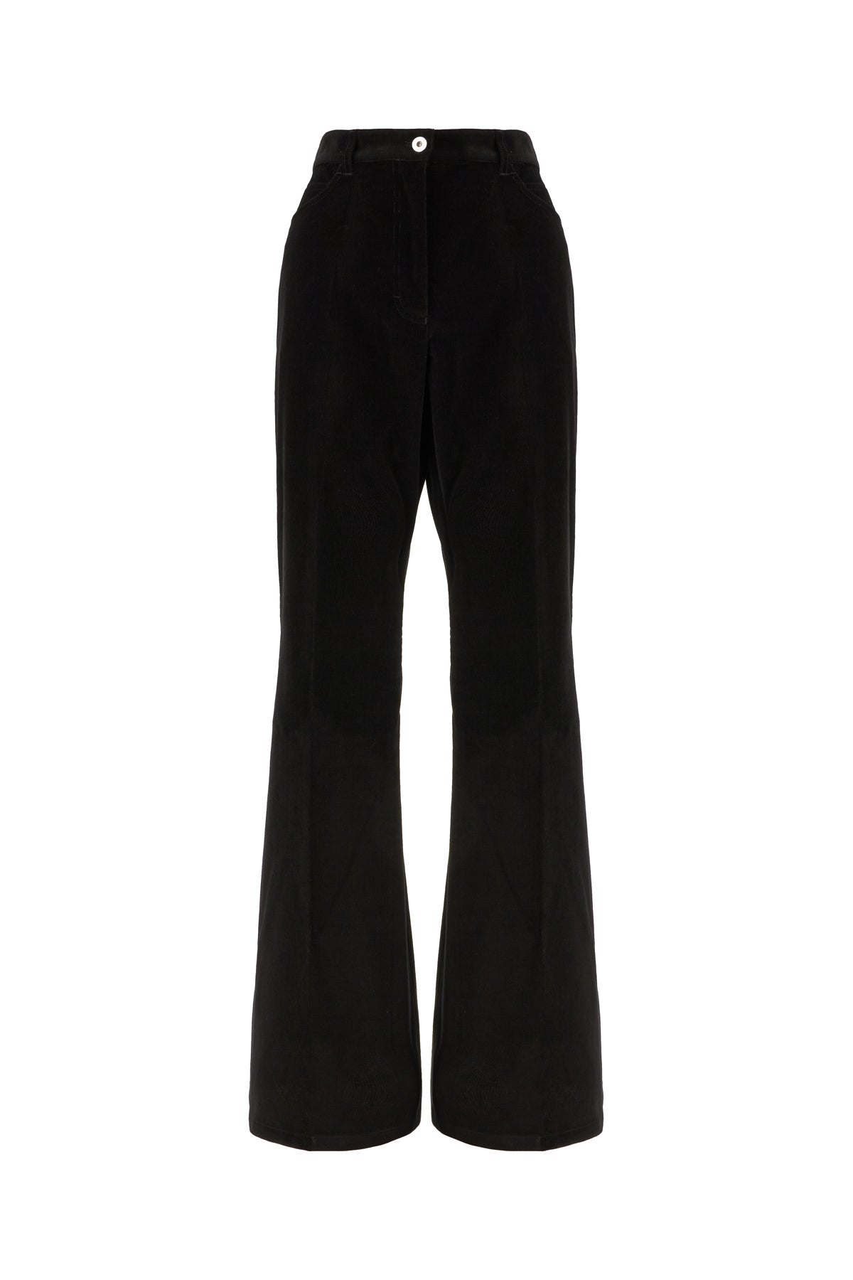 Ferragamo Pantalone in cotone stretch nero