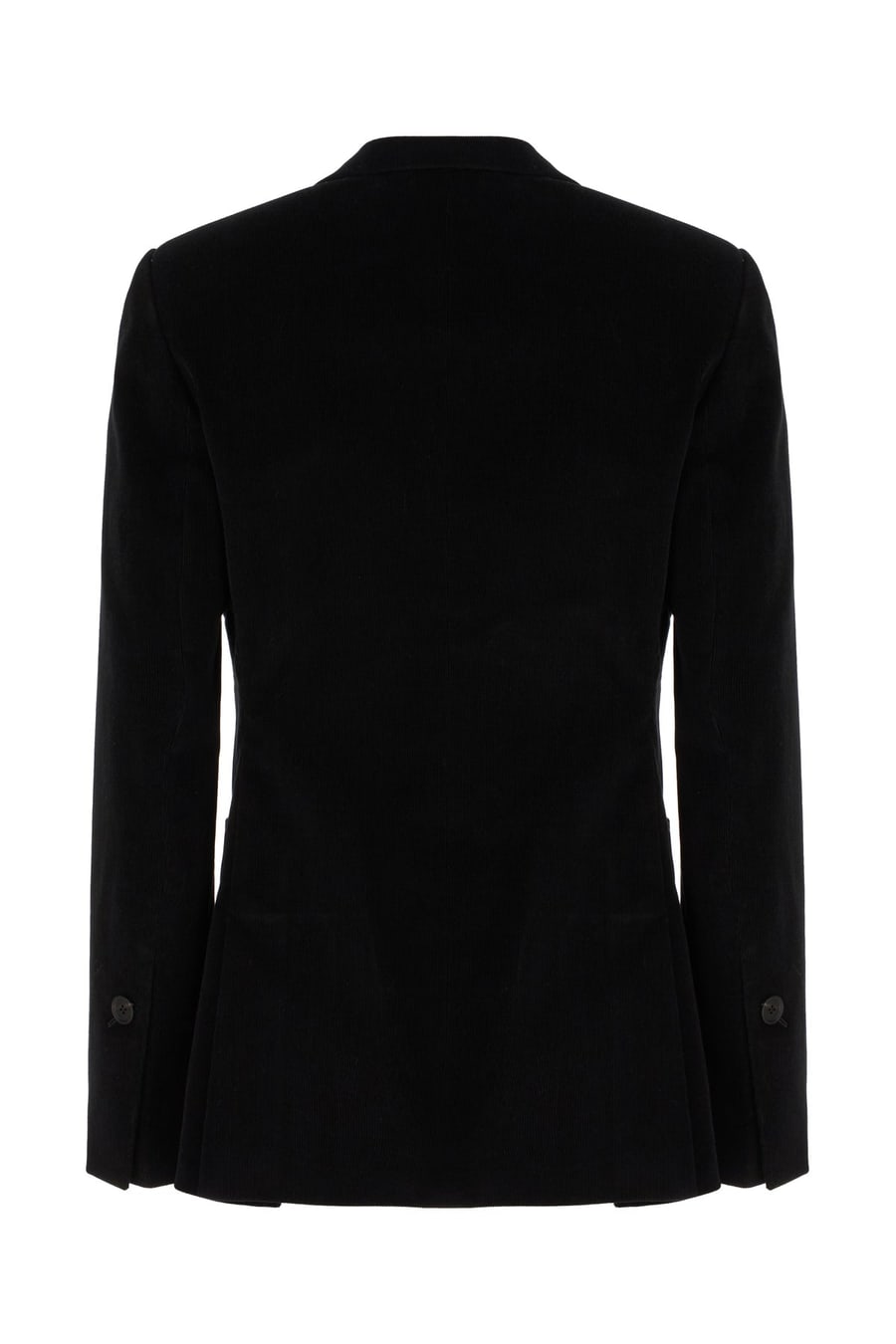 Ferragamo Giacca in cotone stretch nero, view 2