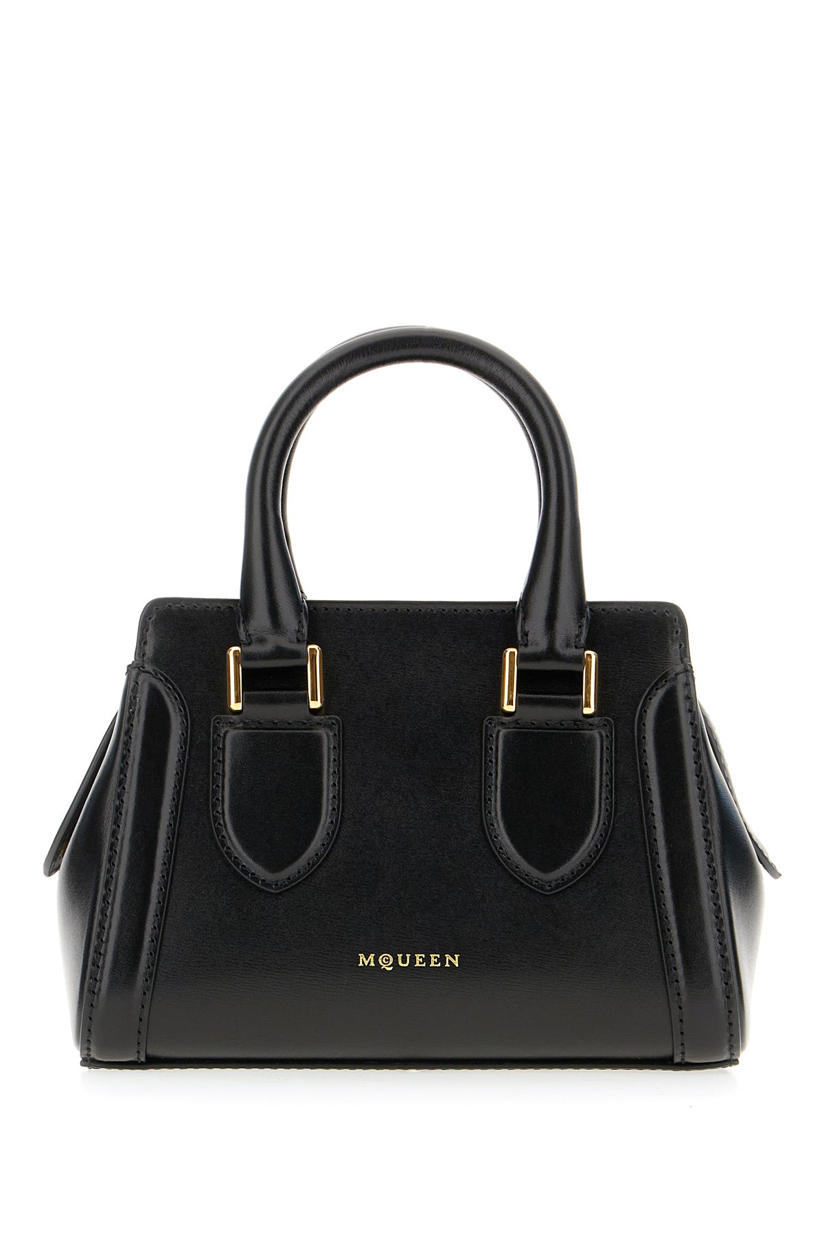 Alexander McQueen Borsa a mano Birdee in pelle nera