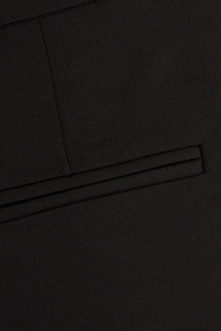 Alexander McQueen Pantalone in cotone nero, view 3