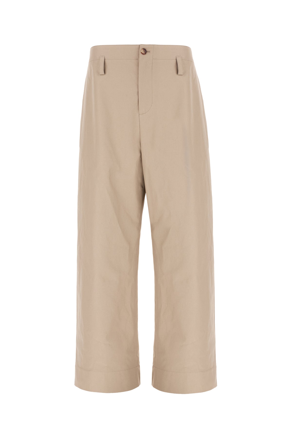 Alexander McQueen Pantalone in cotone tortora
