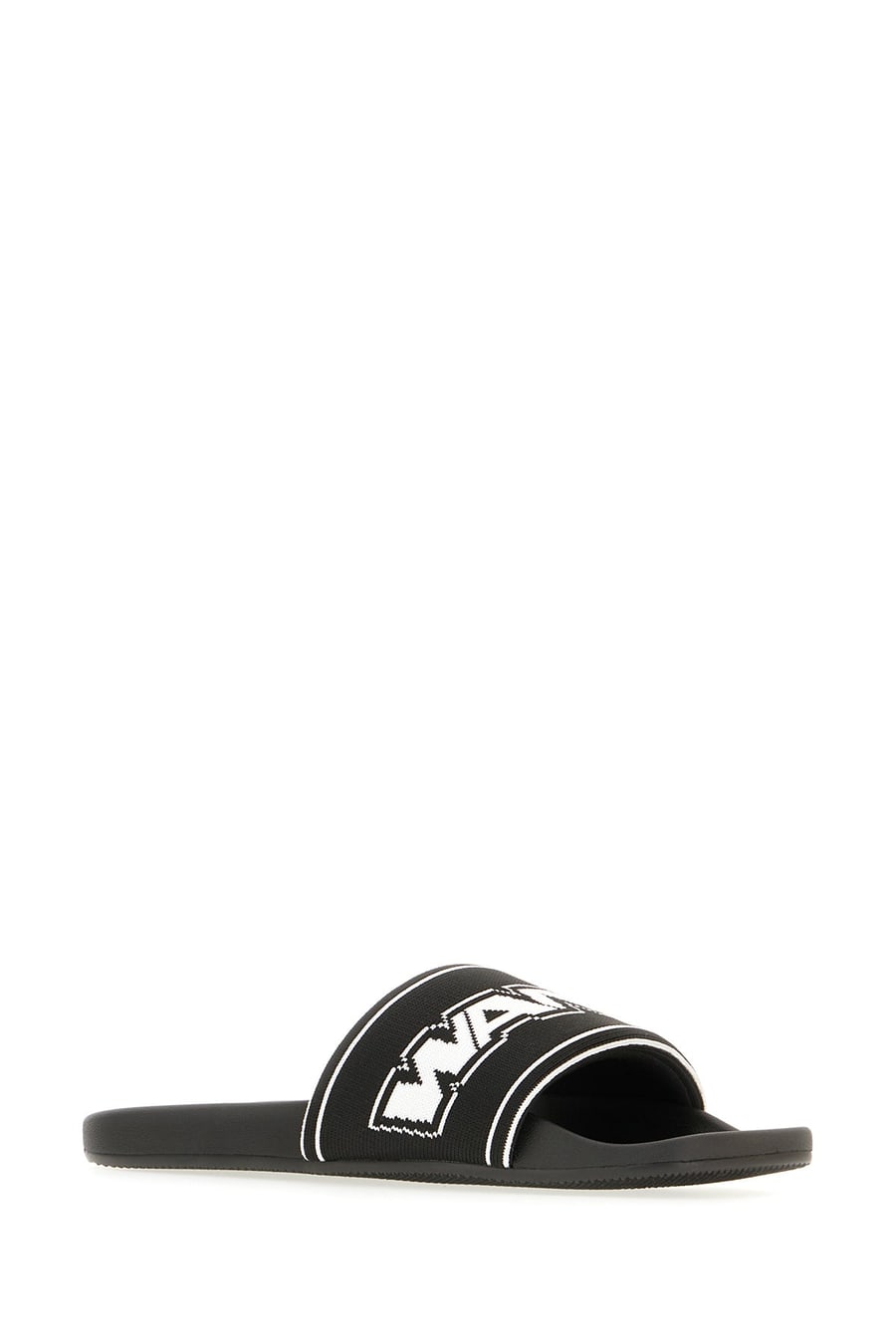 ALEXANDER WANG Slippers in gomma nera, view 2