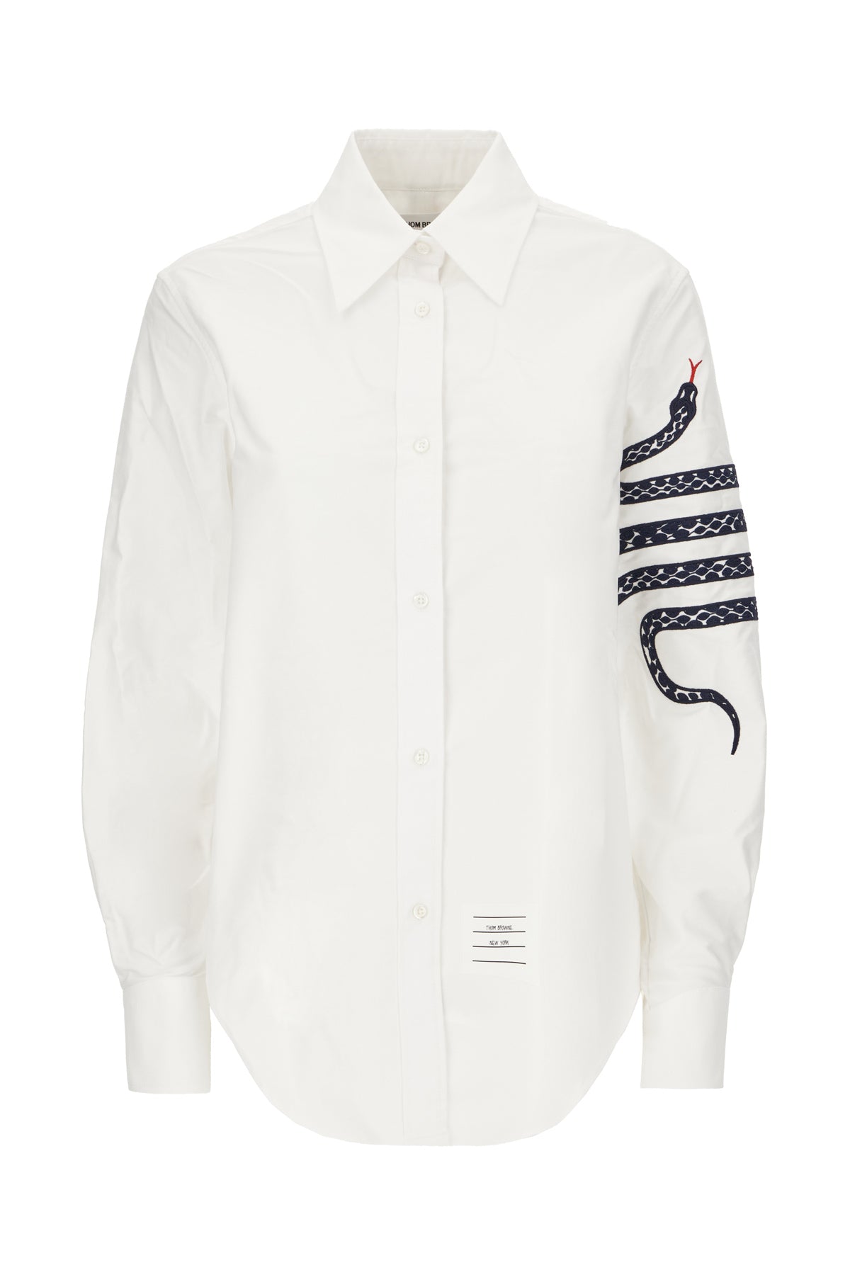 Thom Browne Camicia in oxford bianco