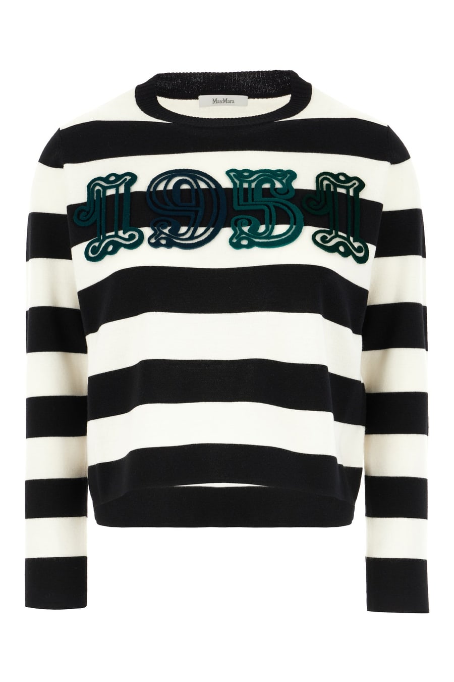 Max Mara Maglione in lana ricamata