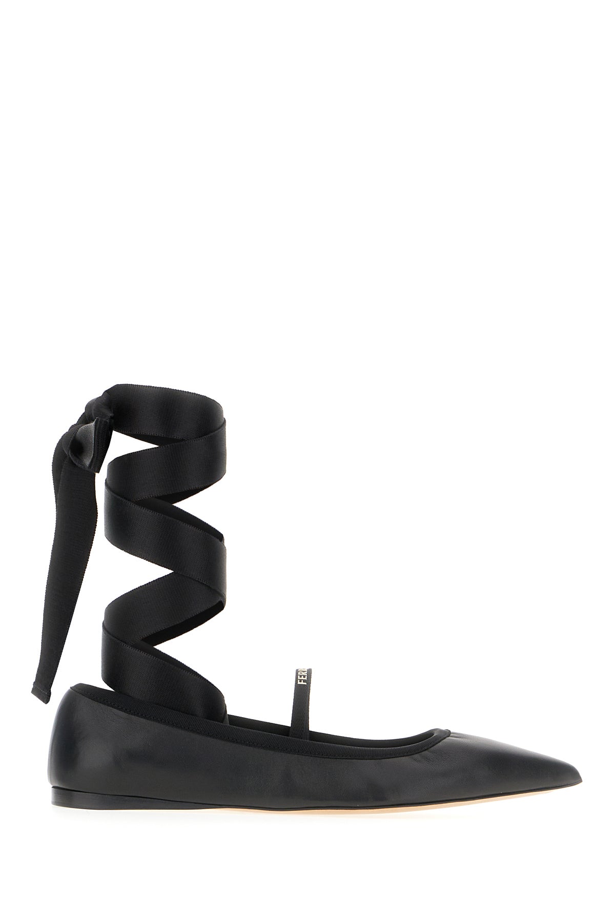 Ferragamo Ballerine in nappa nera